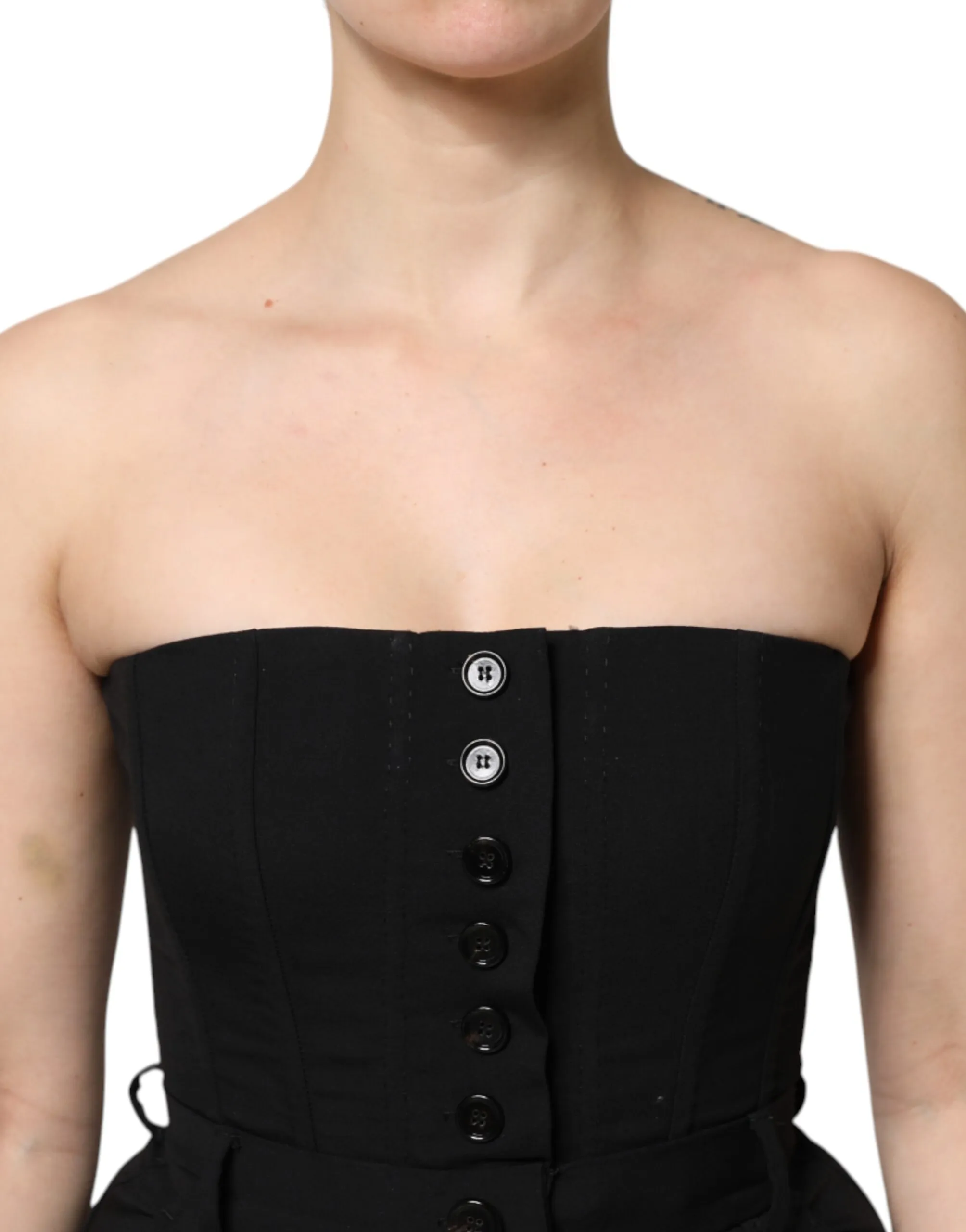 Wool Strapless Romper Jumpsuit Women's Dress - Dolce & Gabbana - Modalova