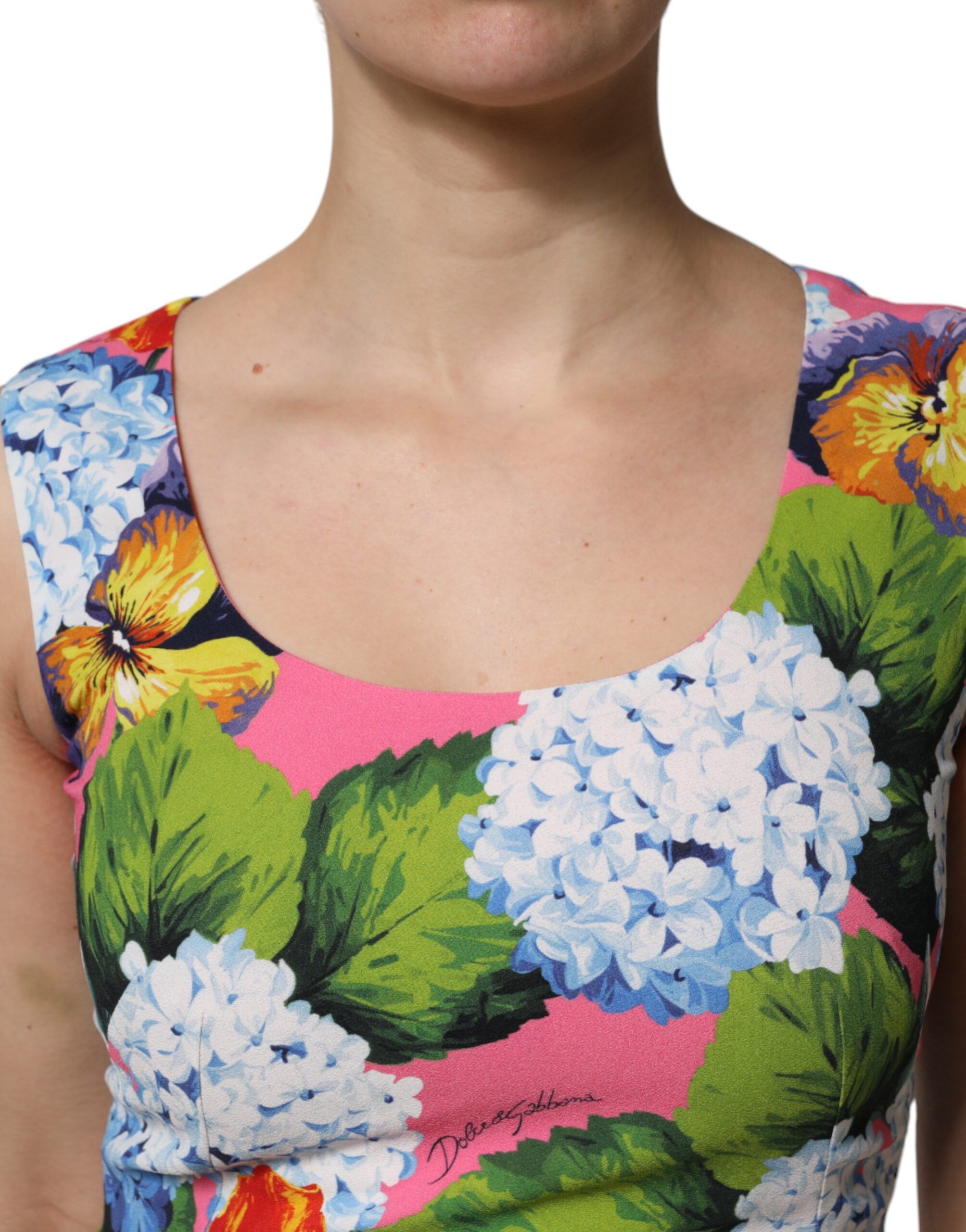Floral Sleeveless Sheath Women's Dress - Dolce & Gabbana - Modalova