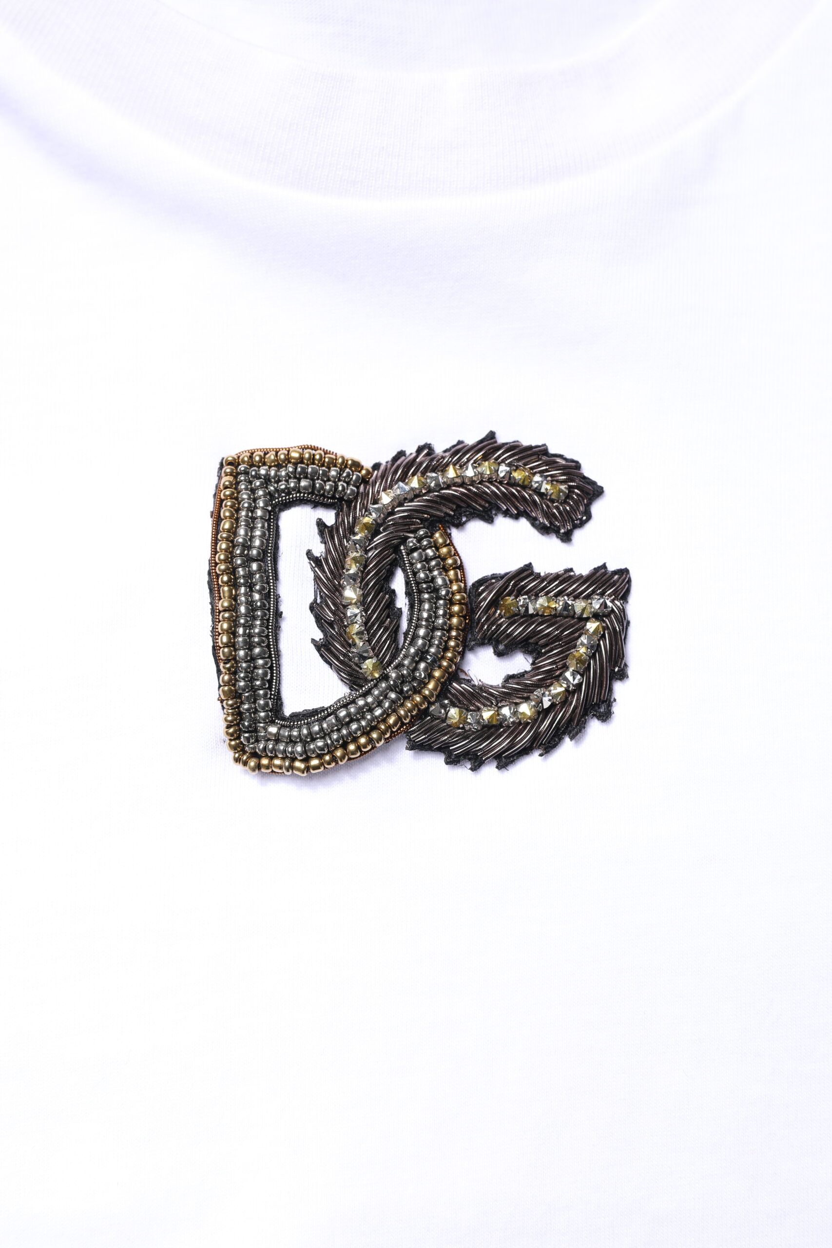 Cotton DG Embroidery Crew Neck Men's T-shirt (Pre-Owned) - Dolce & Gabbana - Modalova