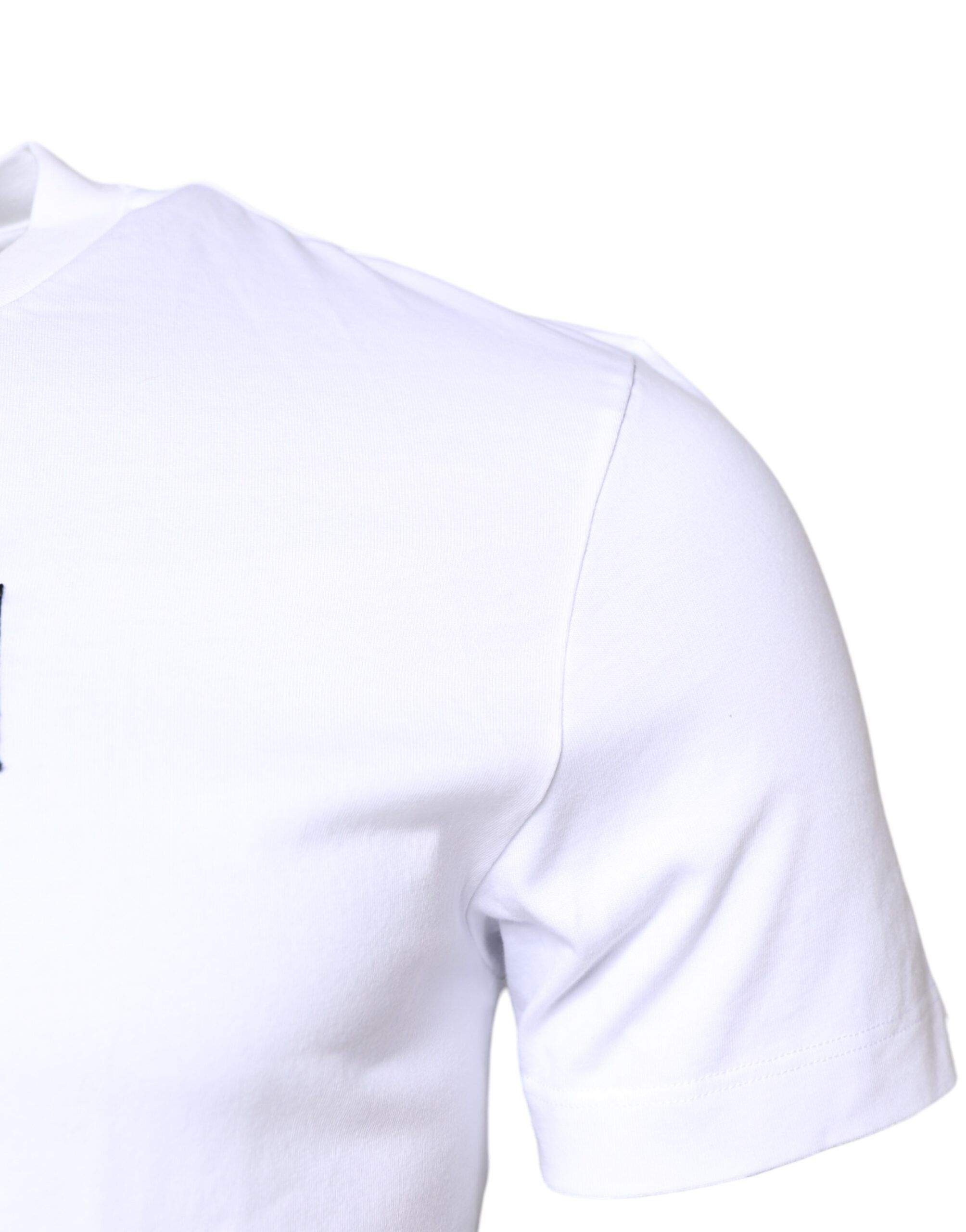 Cotton Logo Patch Crew Neck Men's T-shirt (Pre-Owned) - Dolce & Gabbana - Modalova