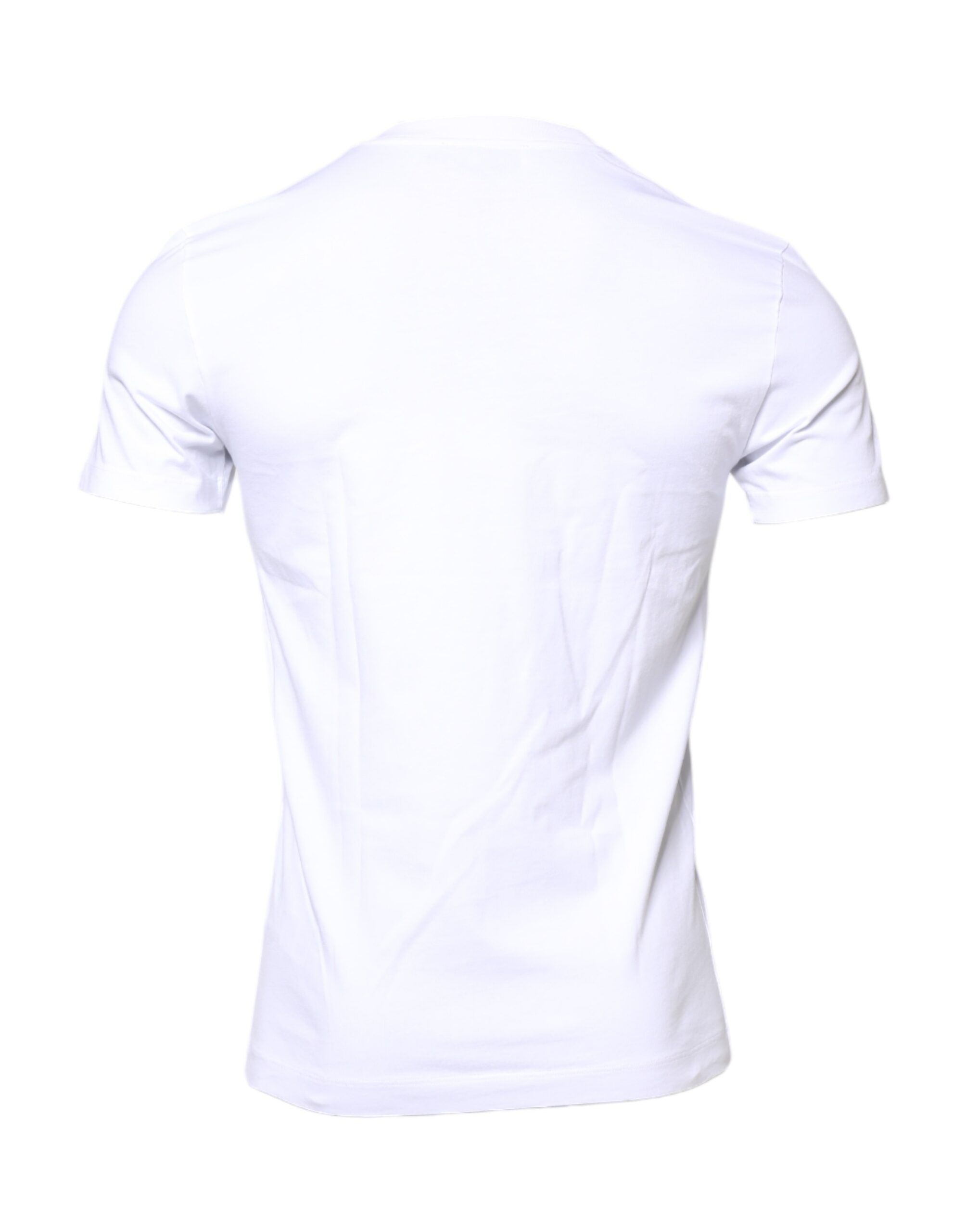Cotton Logo Patch Crew Neck Men's T-shirt (Pre-Owned) - Dolce & Gabbana - Modalova