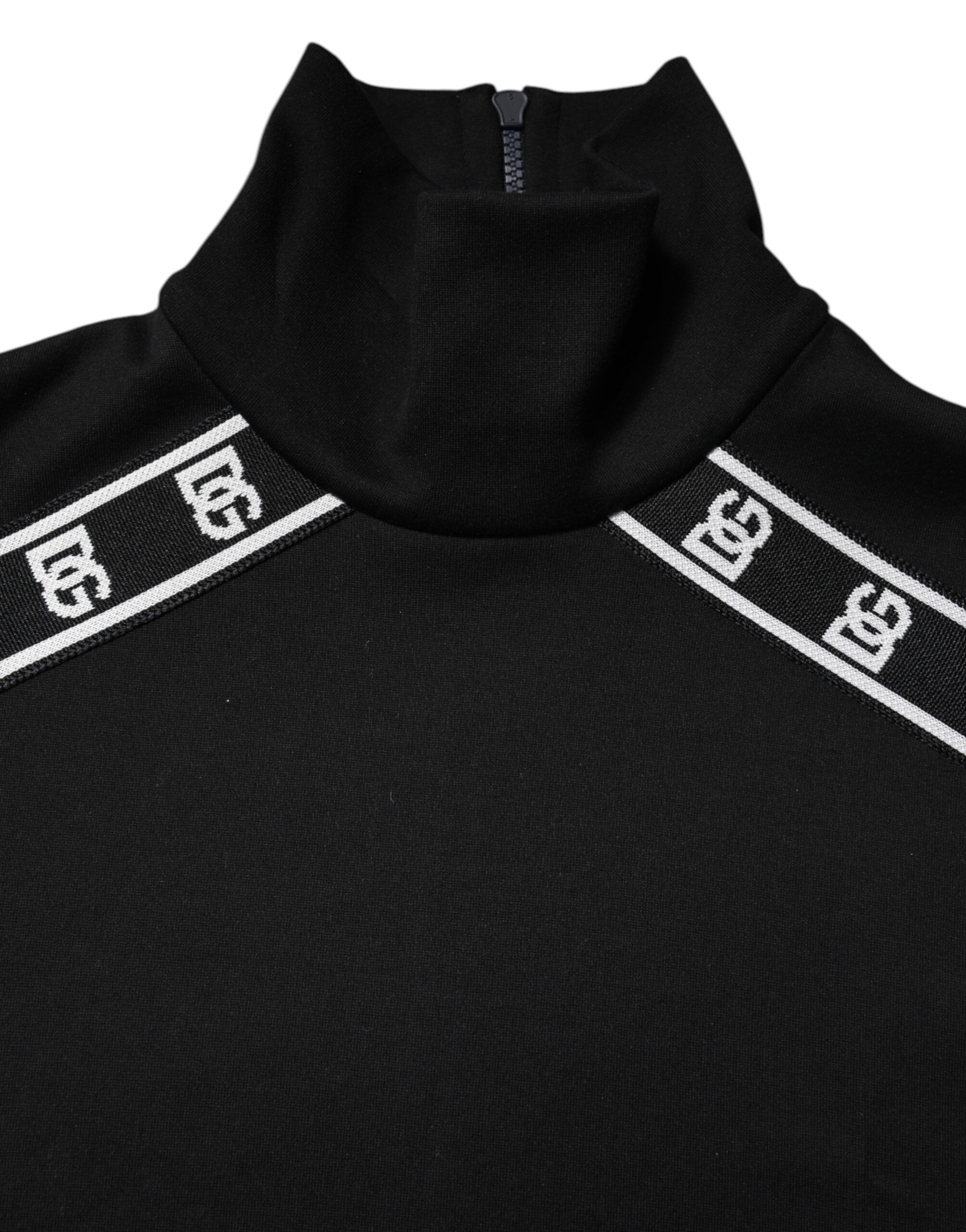 Cotton DG Print Turtleneck Men's T-shirt - Dolce & Gabbana - Modalova