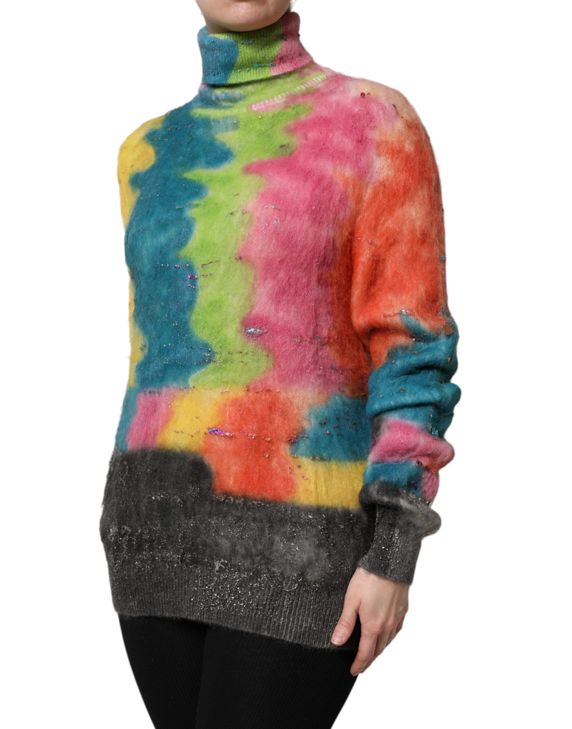 Mohair Turtleneck Pullover Women's Sweater - Dolce & Gabbana - Modalova