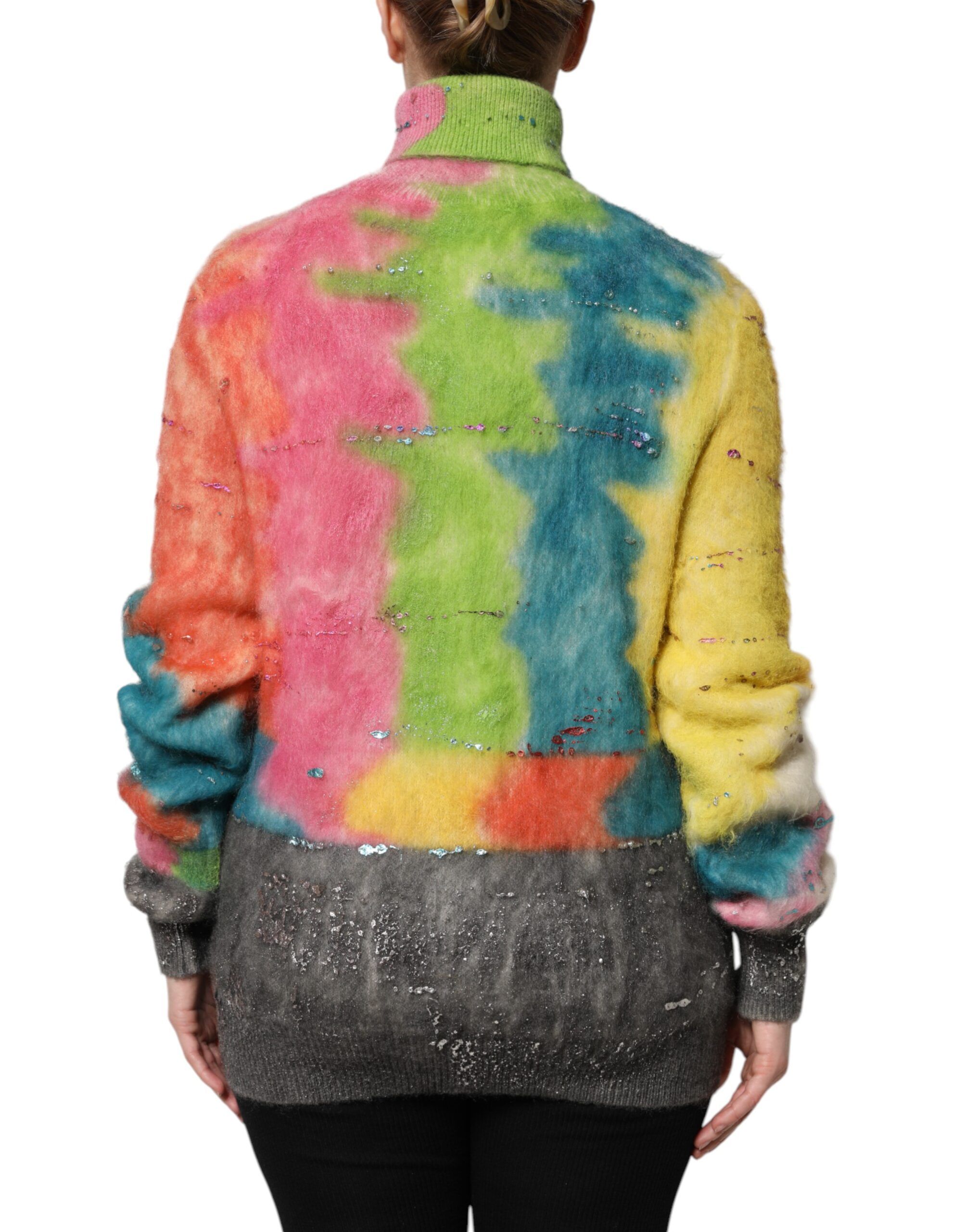 Mohair Turtleneck Pullover Women's Sweater - Dolce & Gabbana - Modalova