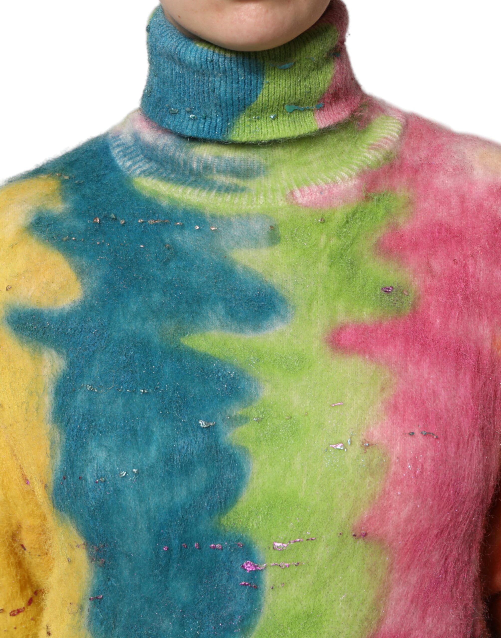 Mohair Turtleneck Pullover Women's Sweater - Dolce & Gabbana - Modalova