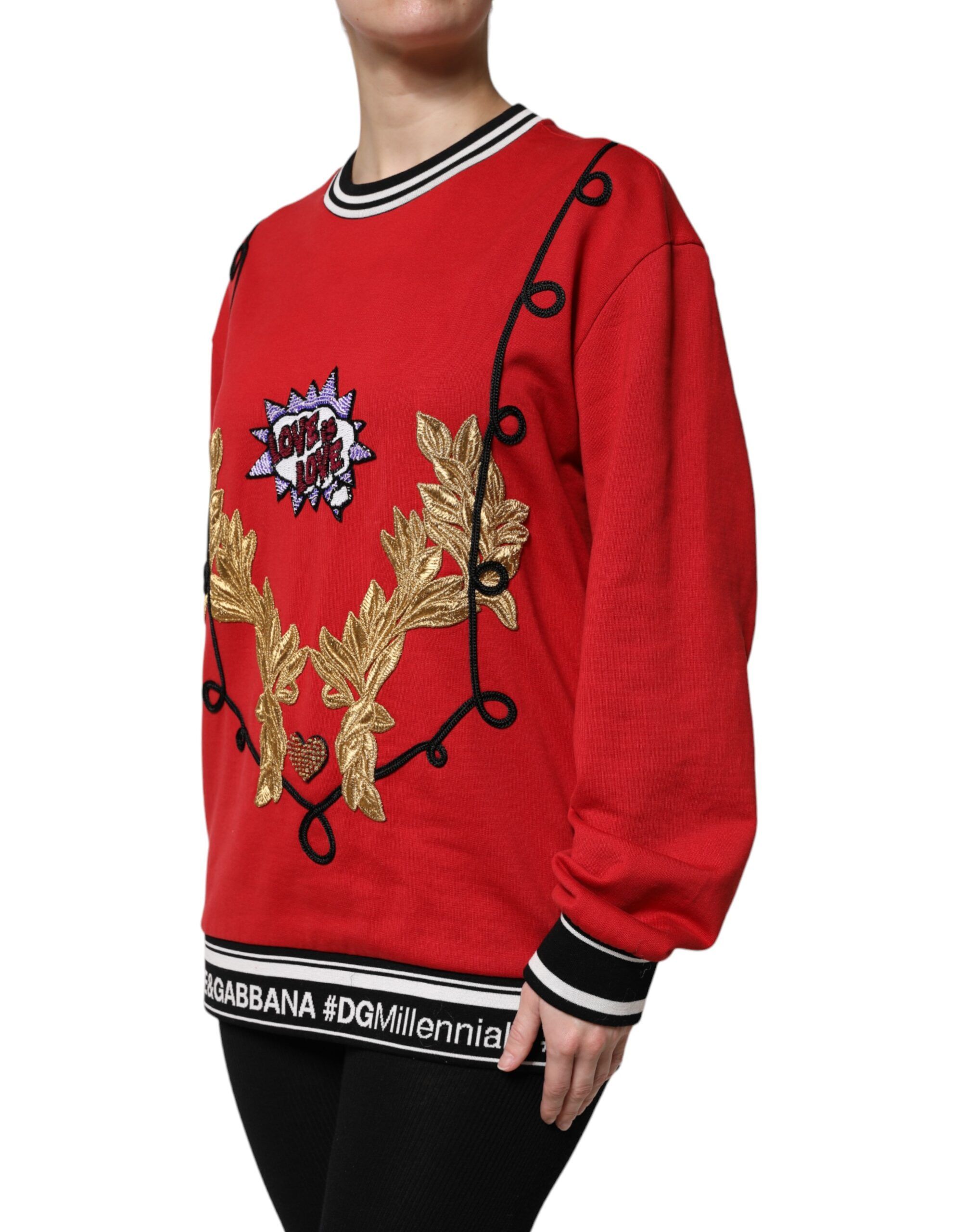 Cotton Queen Sequined Pullover Women's Sweater - Dolce & Gabbana - Modalova