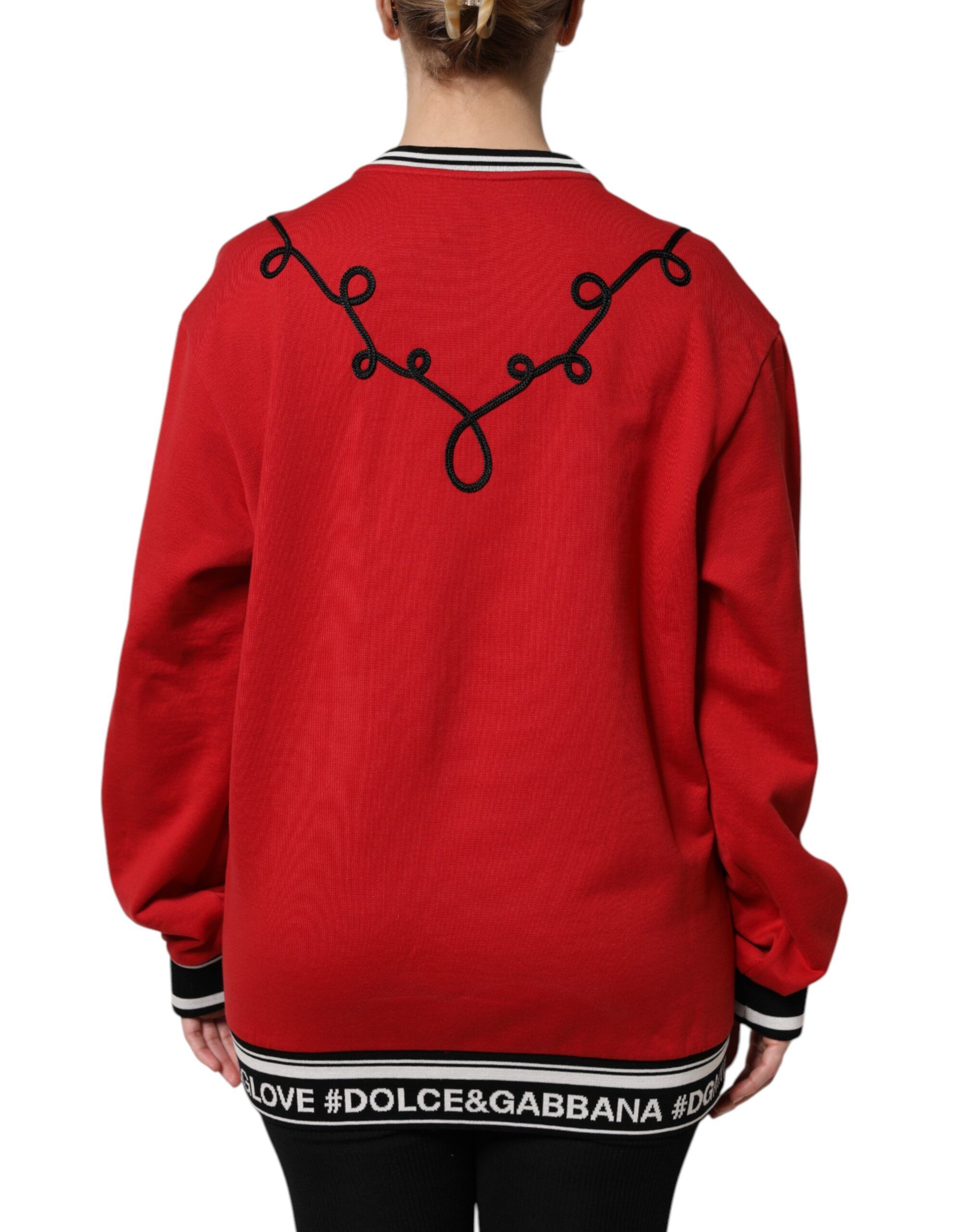 Cotton Queen Sequined Pullover Women's Sweater - Dolce & Gabbana - Modalova