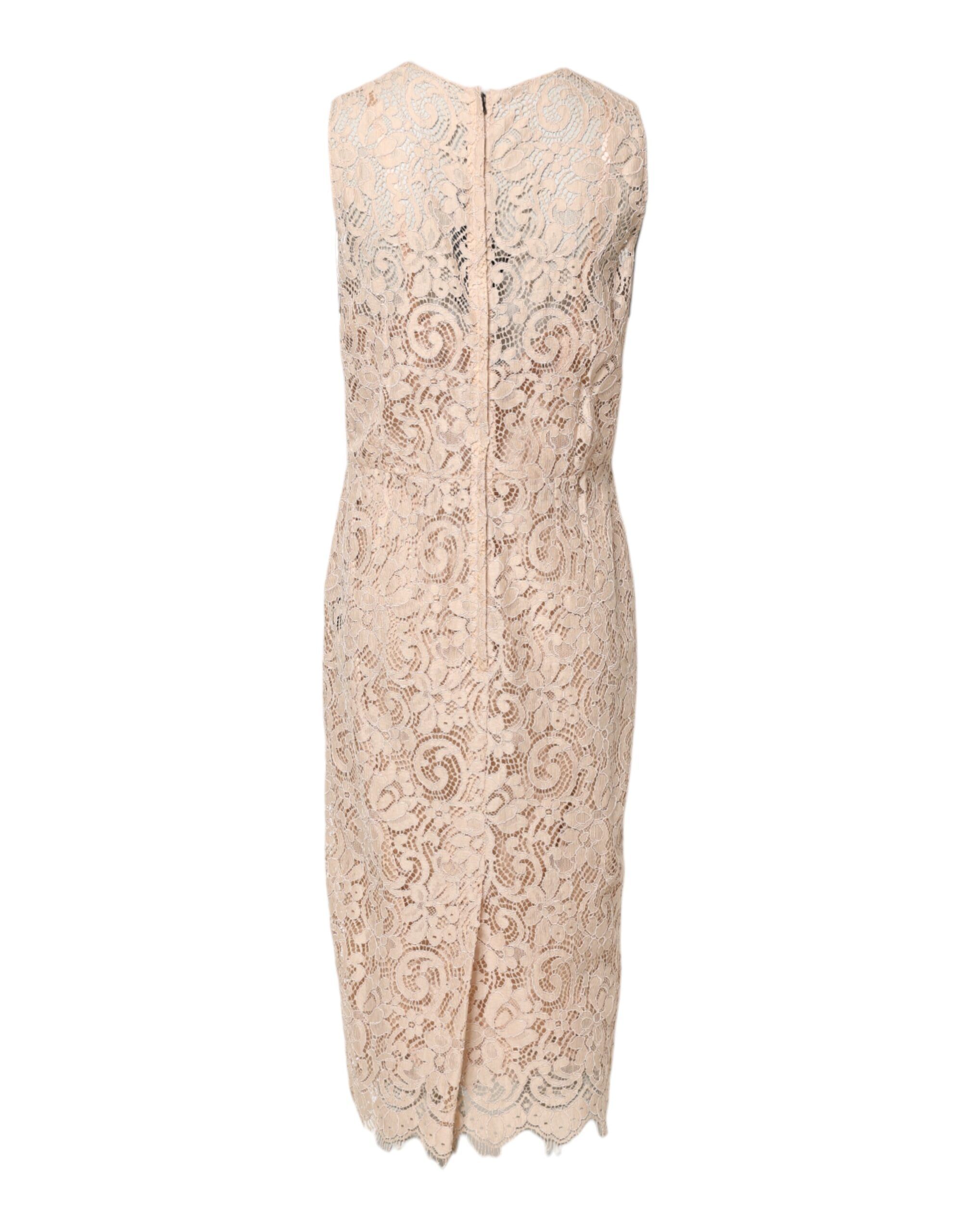 Floral Lace Sleeveless Sheath Women's Dress (Pre-Owned) - Dolce & Gabbana - Modalova