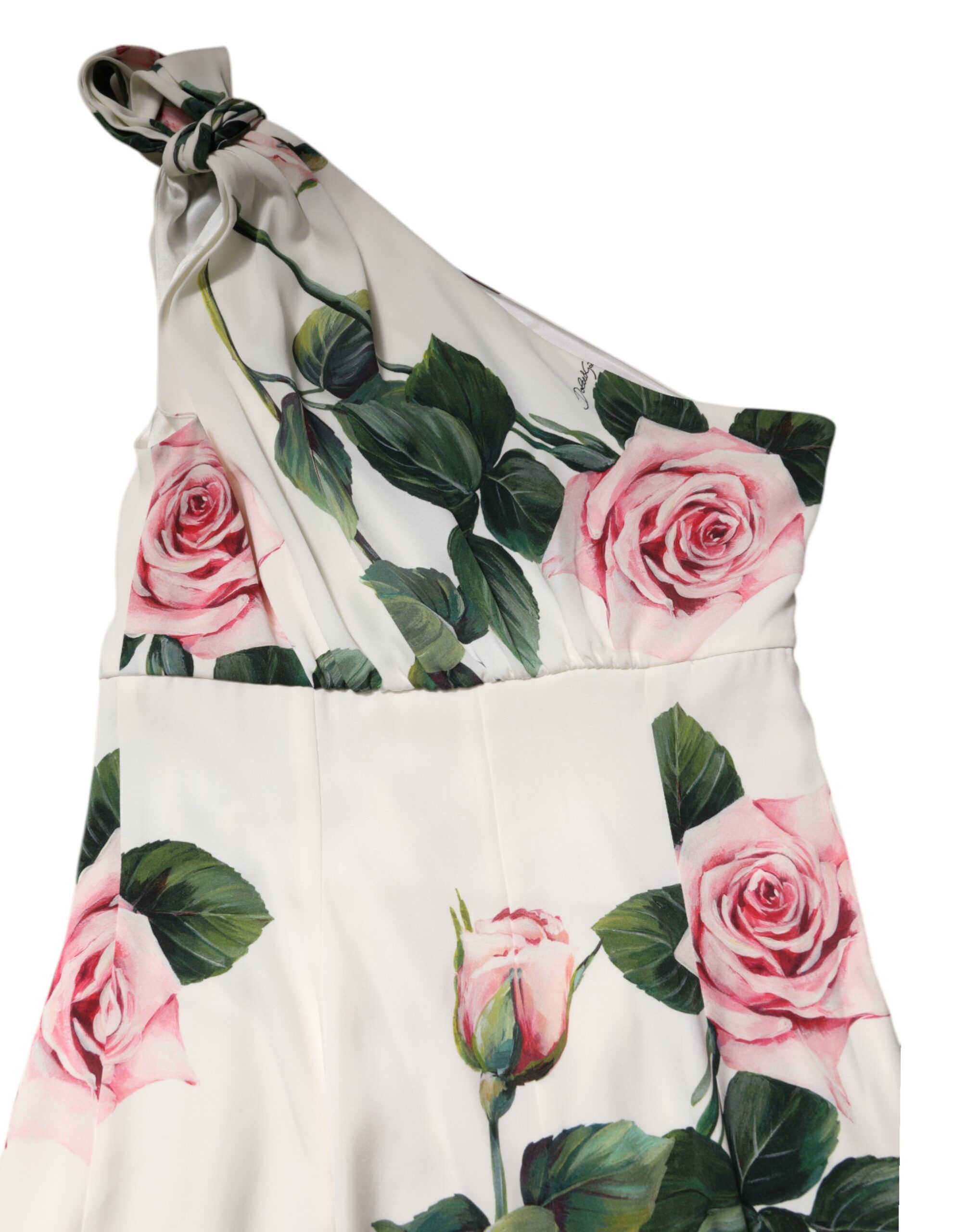 Floral One Shoulder Sheath Midi Women's Dress - Dolce & Gabbana - Modalova