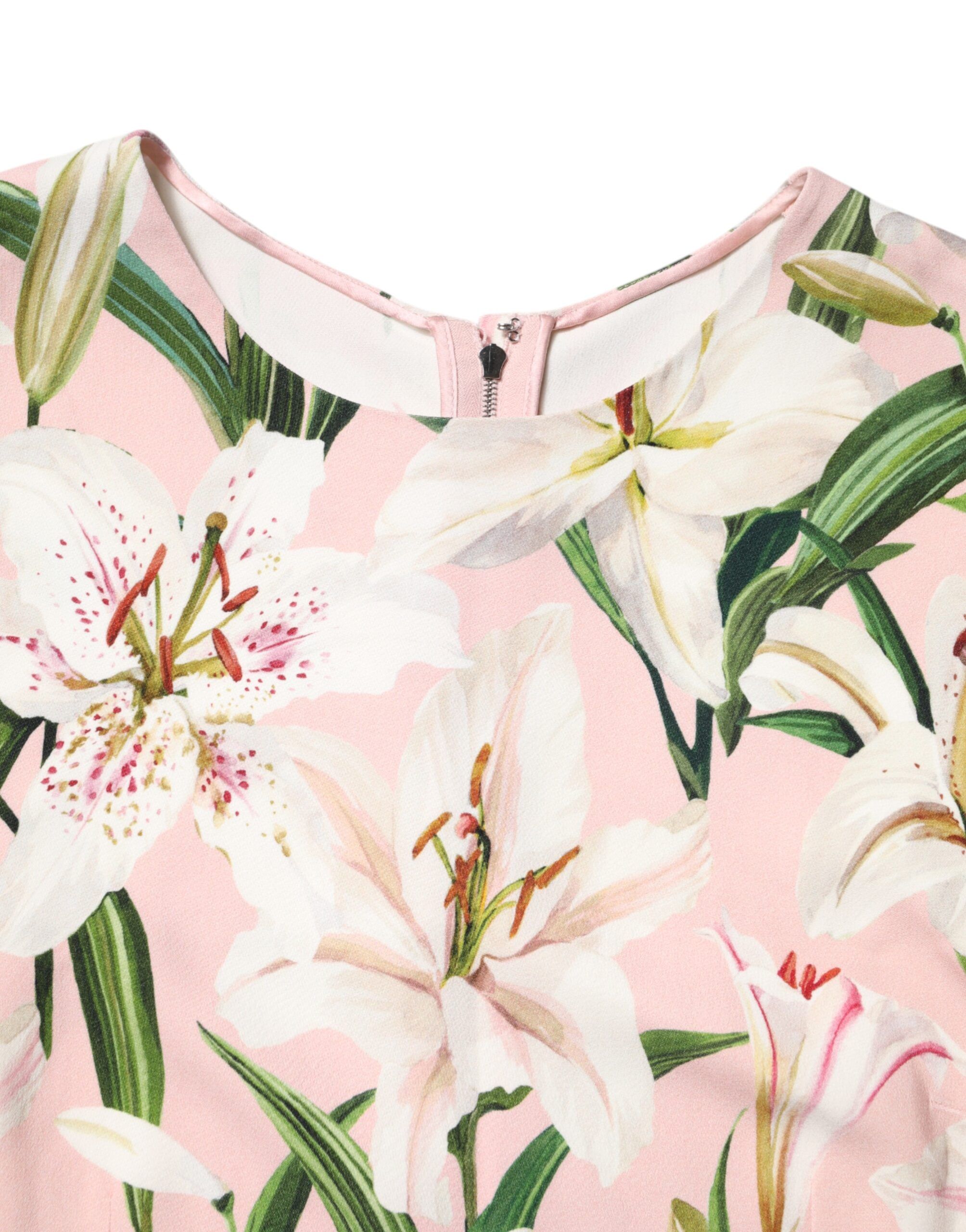 Floral Print Round Neck Tank Women's Top - Dolce & Gabbana - Modalova