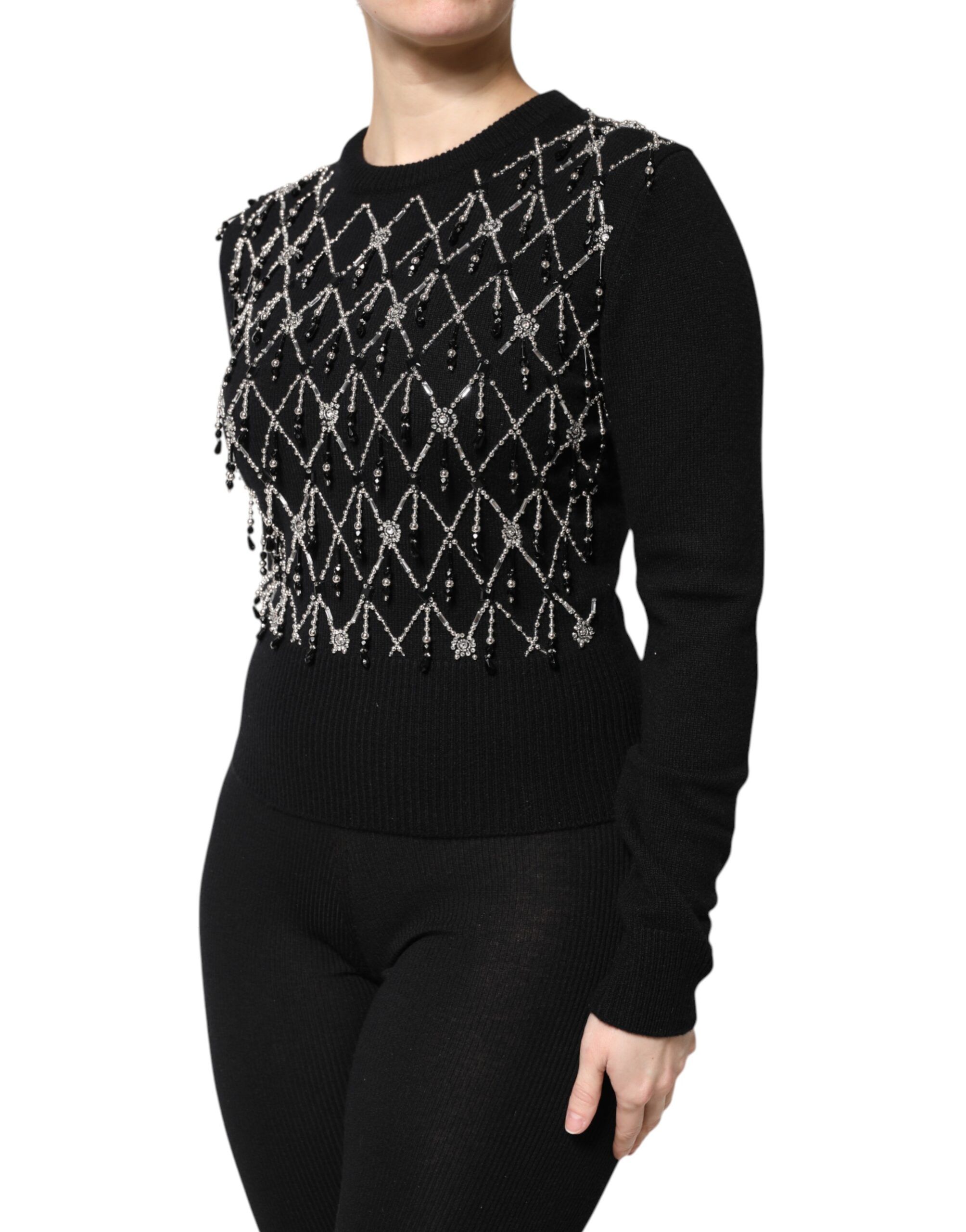Cashmere Embellished Long Sleeves Women's Top - Dolce & Gabbana - Modalova