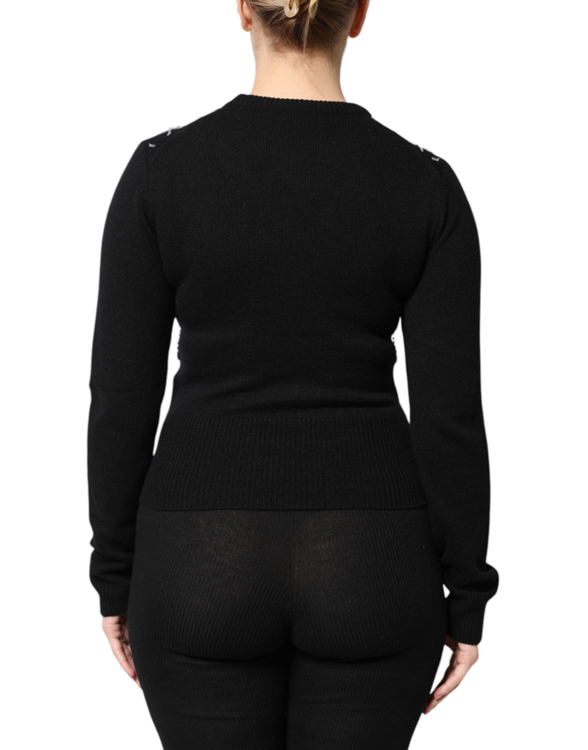 Cashmere Embellished Long Sleeves Women's Top - Dolce & Gabbana - Modalova