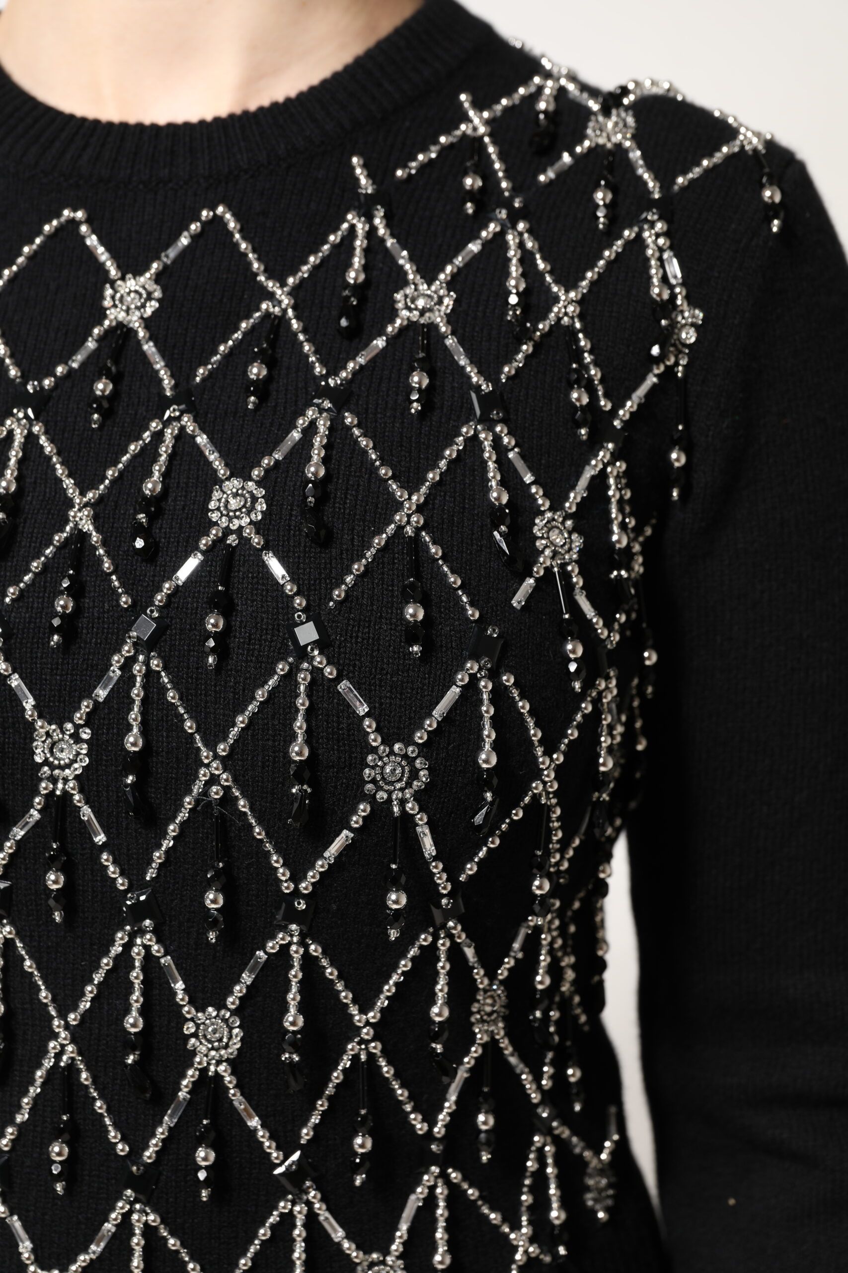 Cashmere Embellished Long Sleeves Women's Top - Dolce & Gabbana - Modalova
