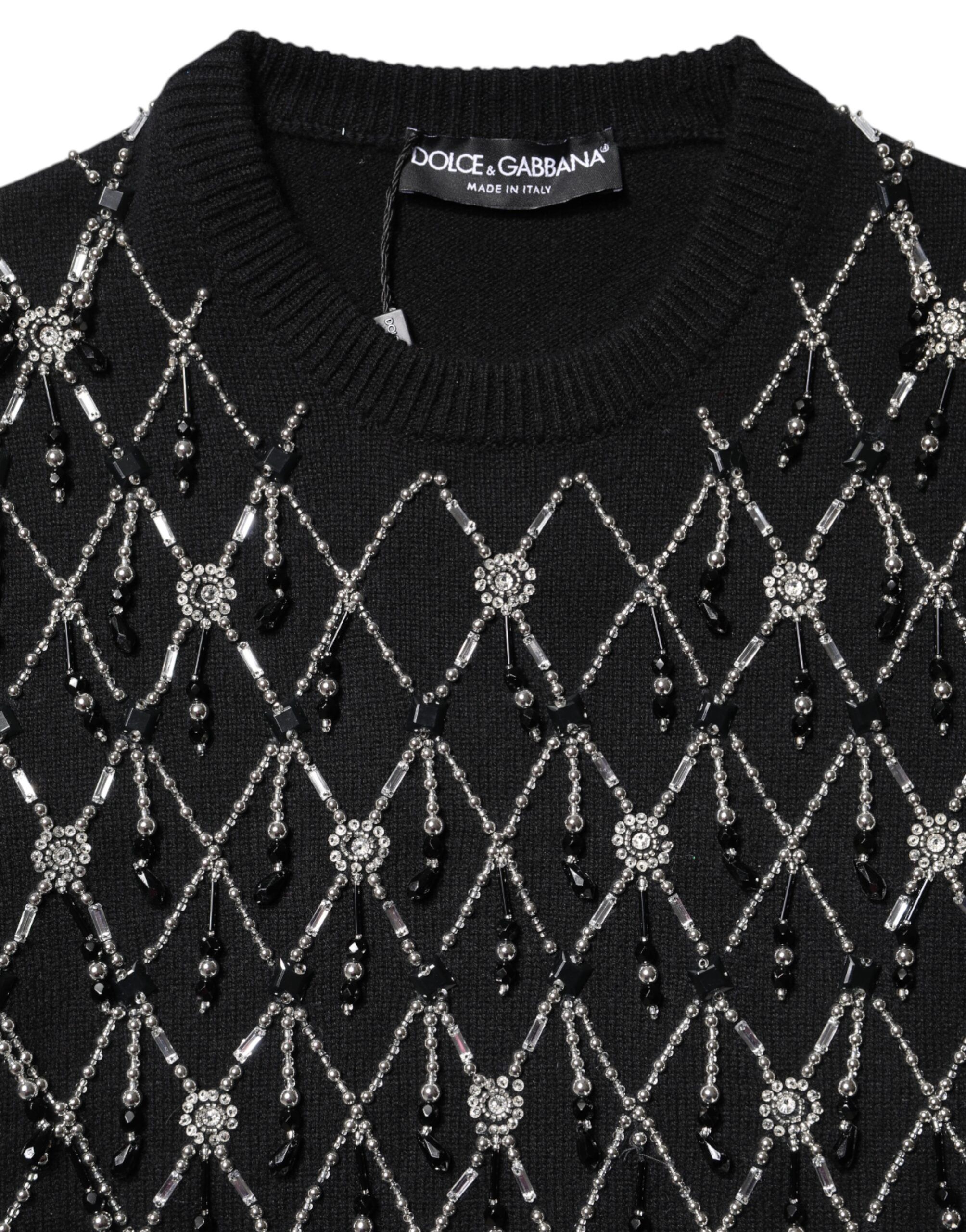 Cashmere Embellished Long Sleeves Women's Top - Dolce & Gabbana - Modalova