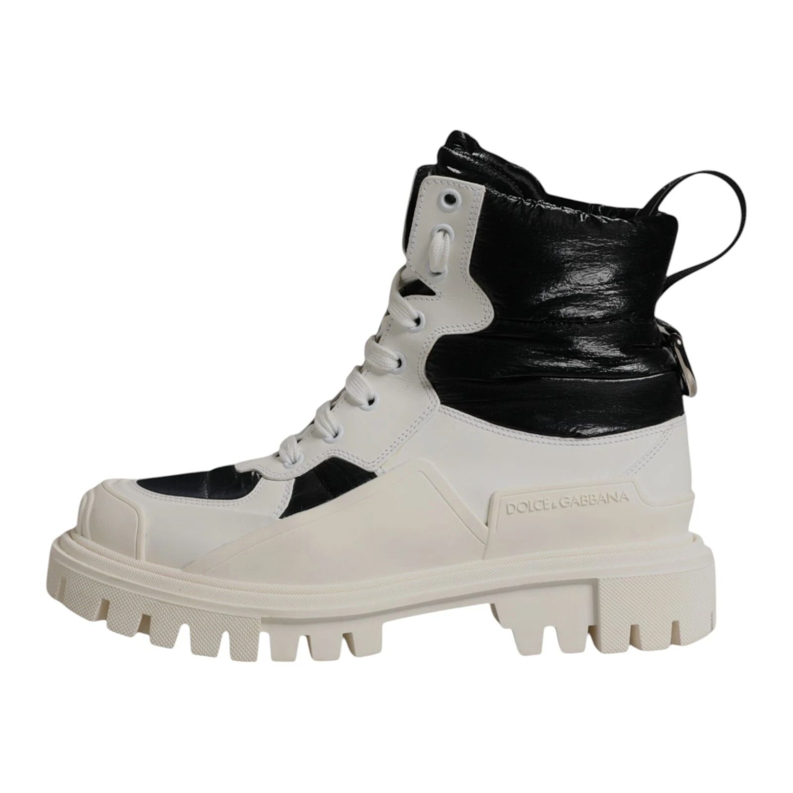 Padded Mid Calf Lace Up Boots Women's Shoes (Pre-Owned) - Dolce & Gabbana - Modalova