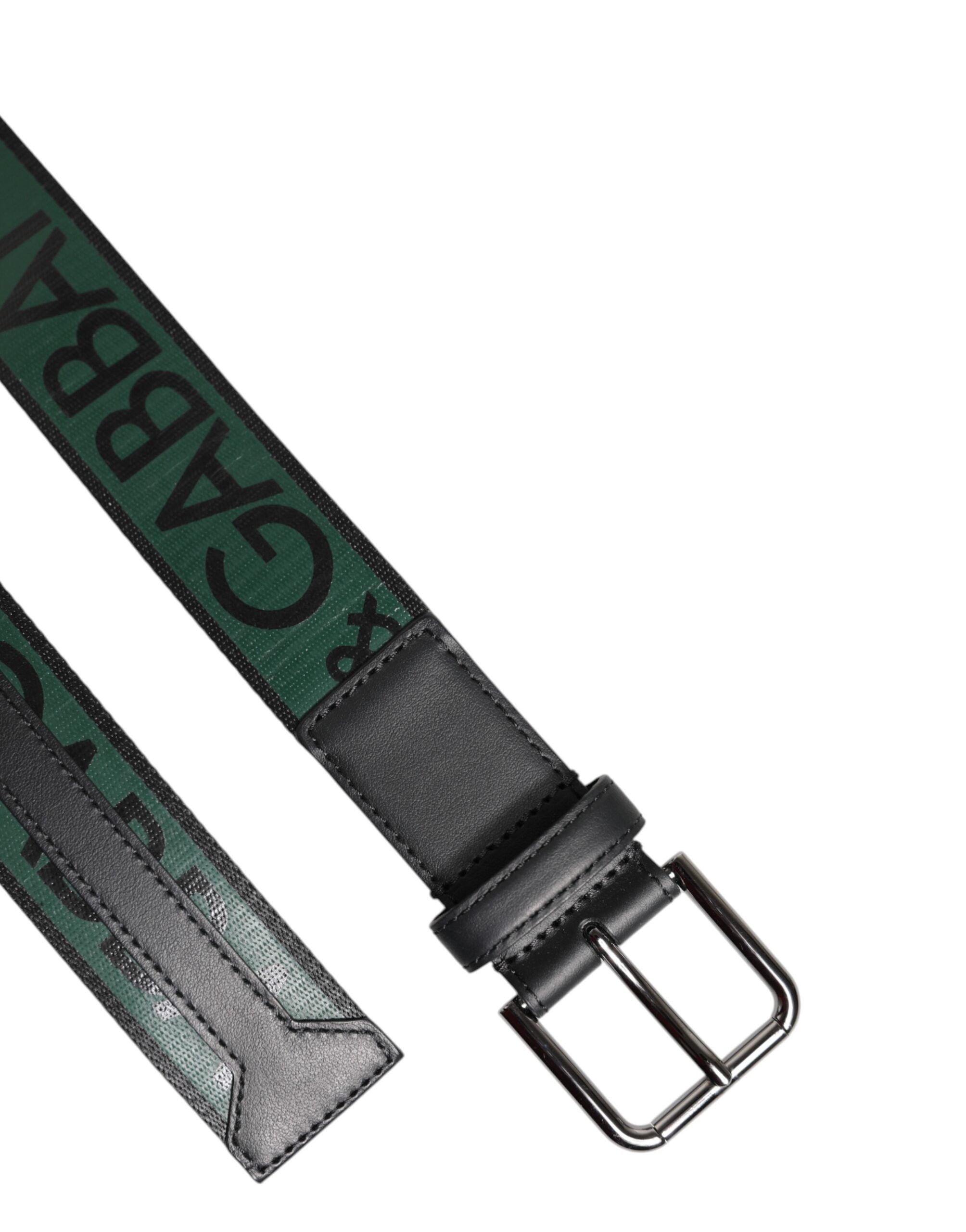 Green Black Polyester DG Logo Buckle Men's Belt (Pre-Owned) - Dolce & Gabbana - Modalova