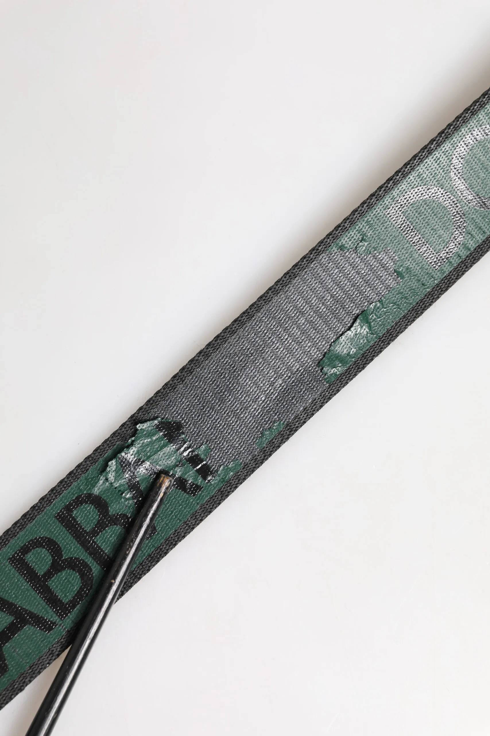 Green Black Polyester DG Logo Buckle Men's Belt (Pre-Owned) - Dolce & Gabbana - Modalova