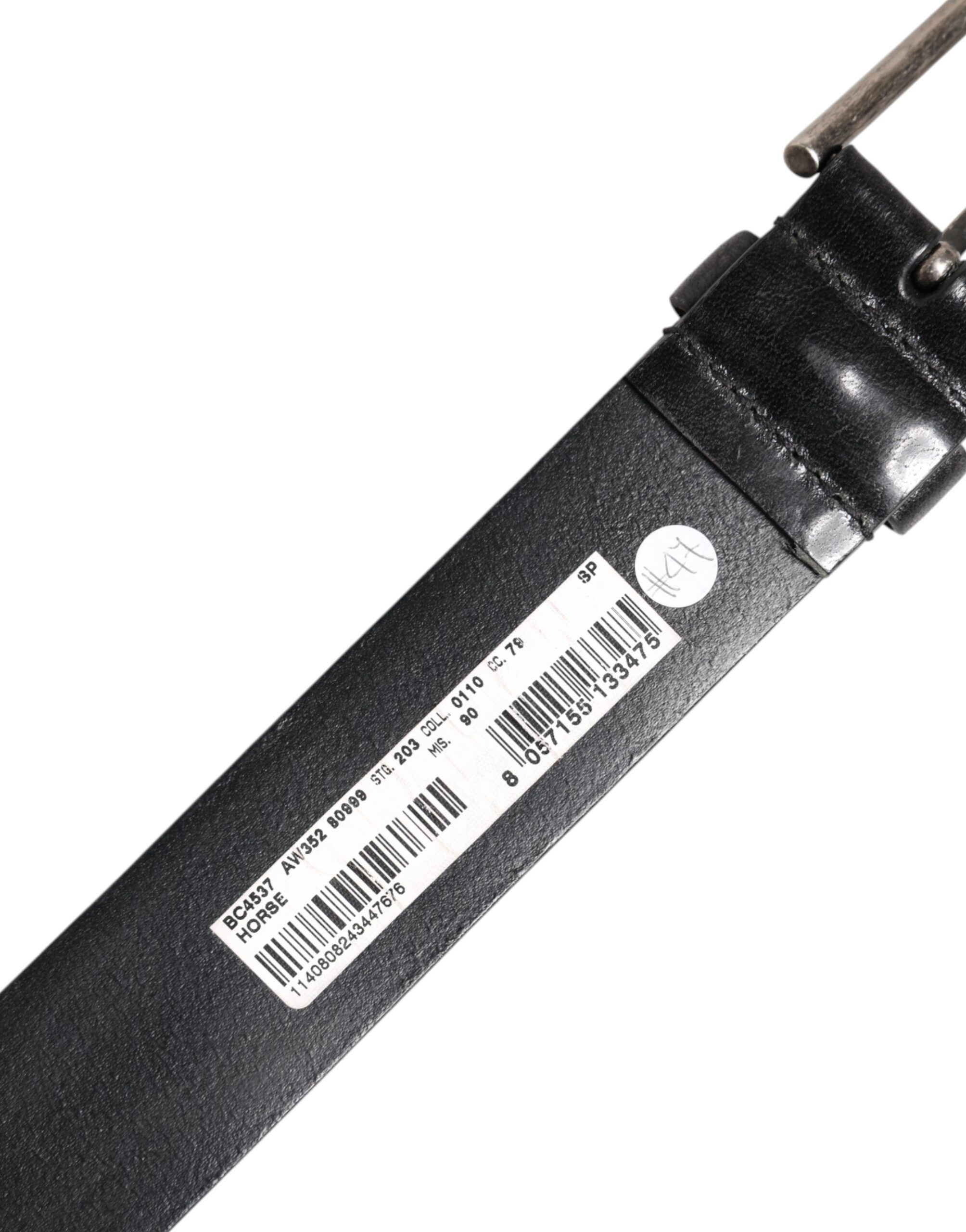Classic Leather Metal Buckle Men's Belt (Pre-Owned) - Dolce & Gabbana - Modalova