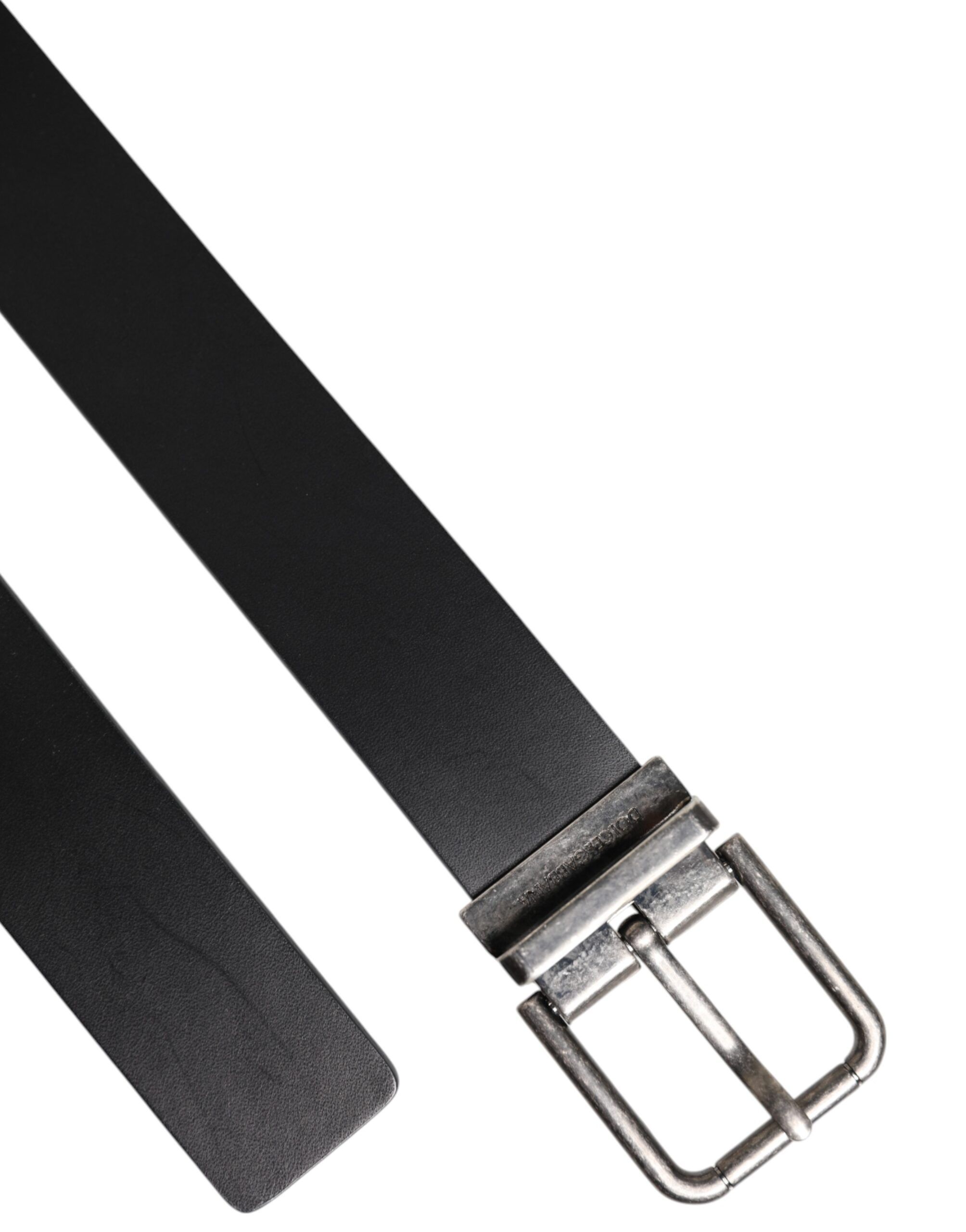 Classic Leather Metal Buckle Men's Belt - Dolce & Gabbana - Modalova