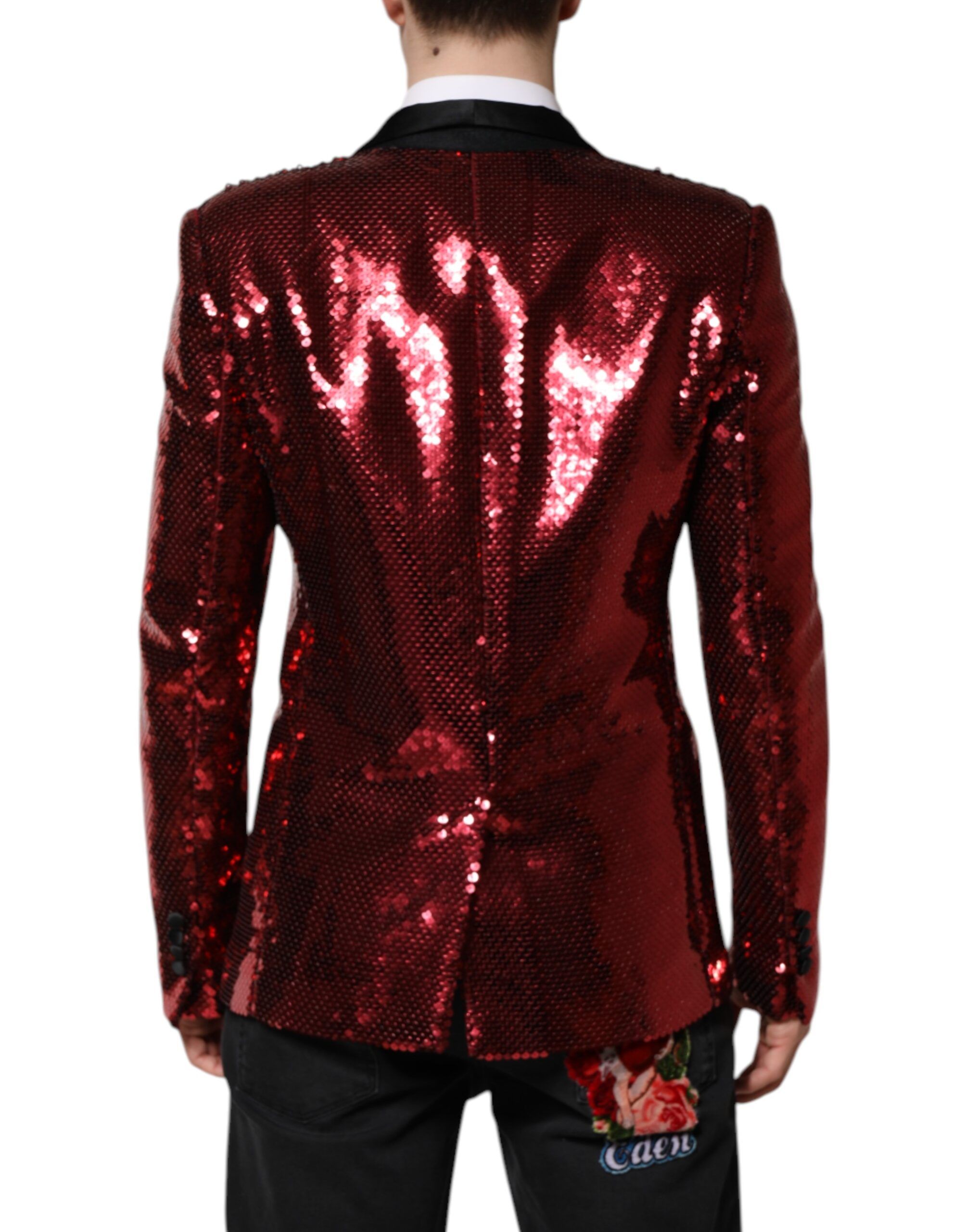 SICILIA Sequin Embellish Blazer Men's Jacket - Dolce & Gabbana - Modalova