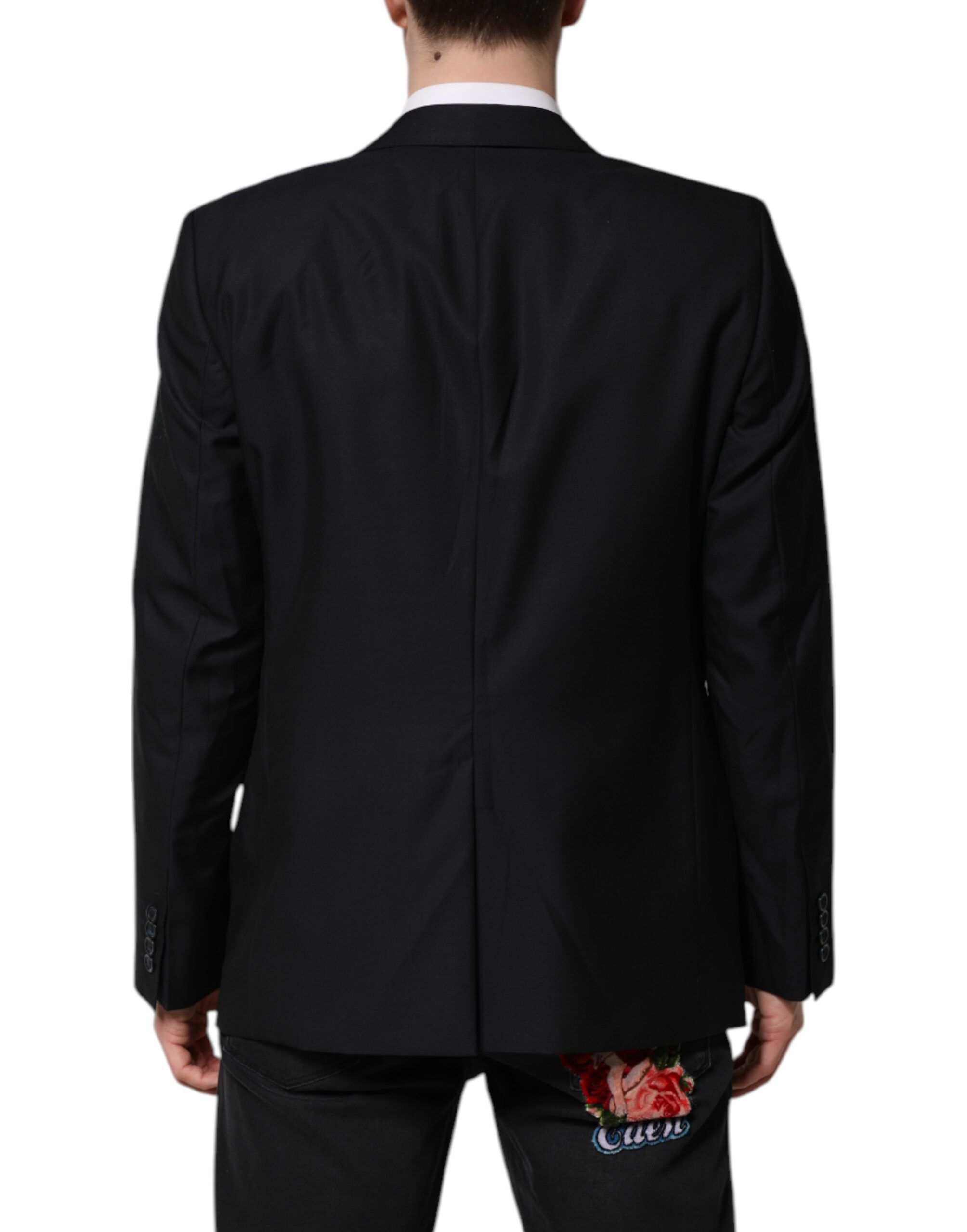 Dark Blue MARTINI Wool Blazer Coat Men's Jacket - Dolce & Gabbana - Modalova