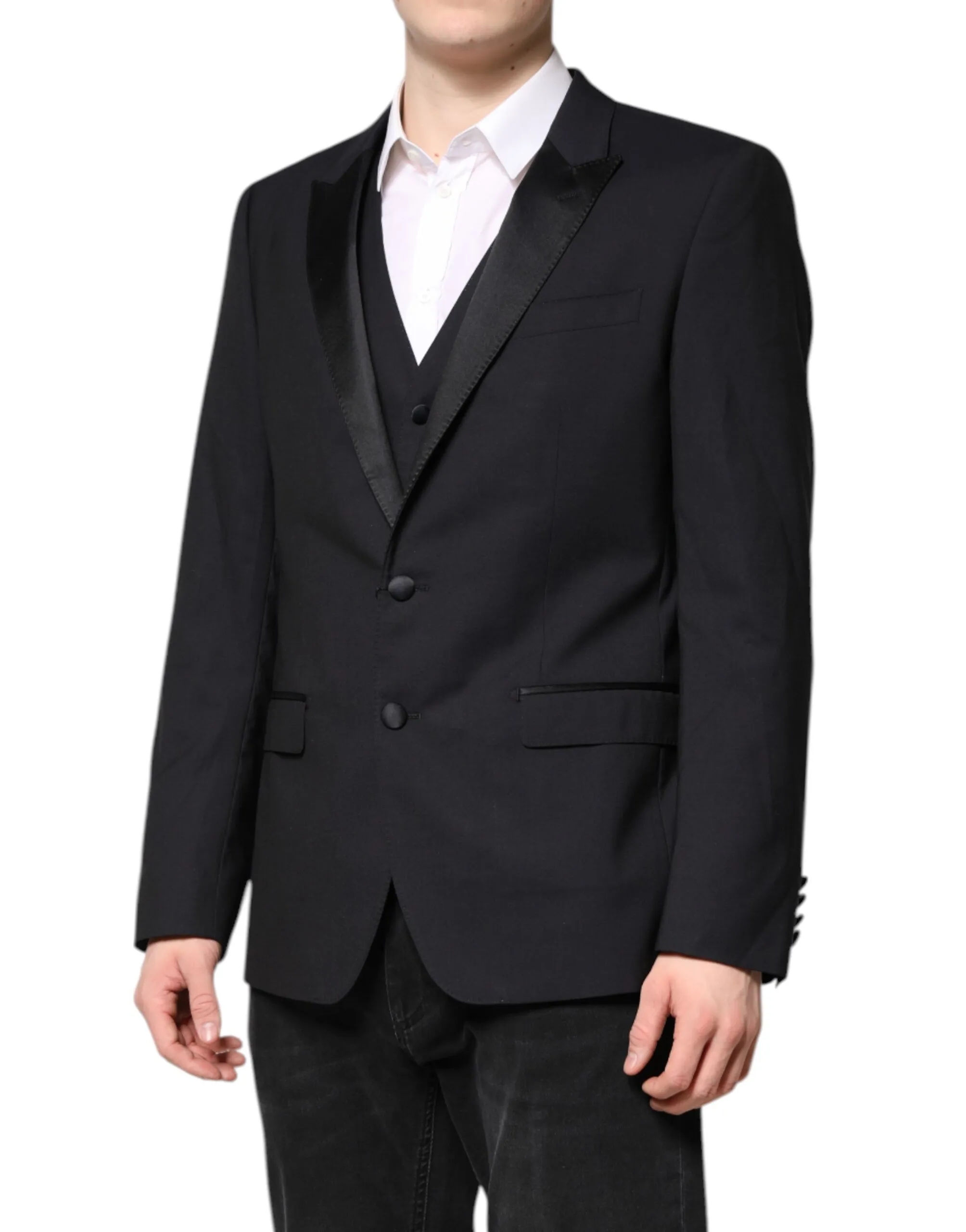 Dark MARTINI Wool Suit 2 Piece Men's Jacket - Dolce & Gabbana - Modalova