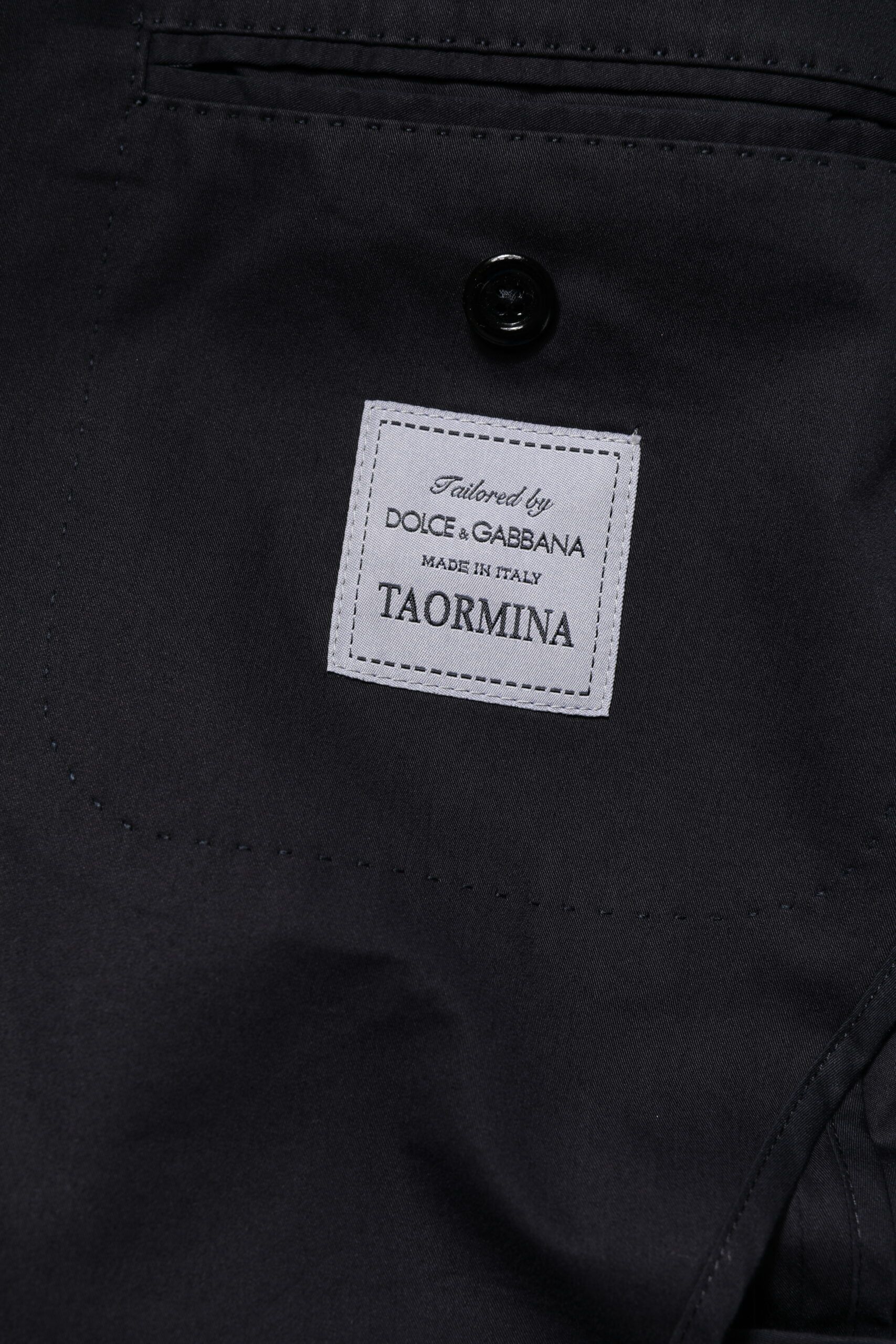 Dark TAORMINA Cotton Blazer Suit Men's Jacket - Dolce & Gabbana - Modalova