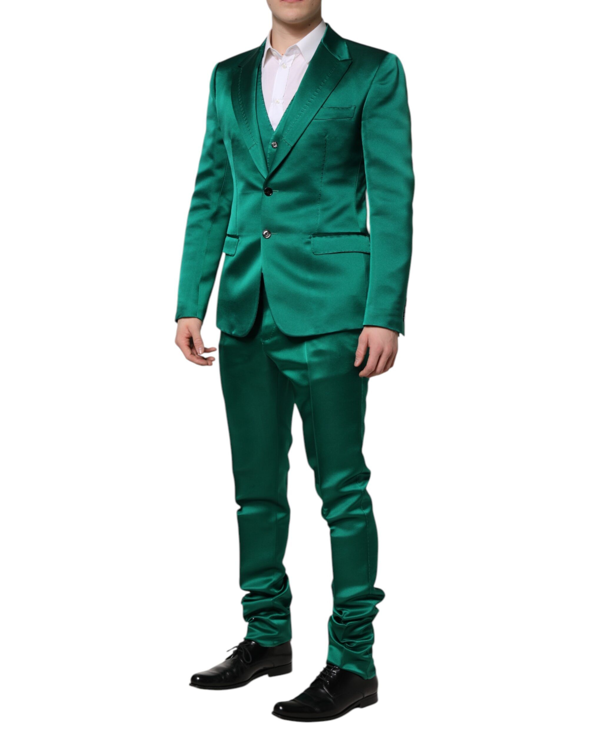 Silk 3 Piece Single Breasted Men's Suit - Dolce & Gabbana - Modalova