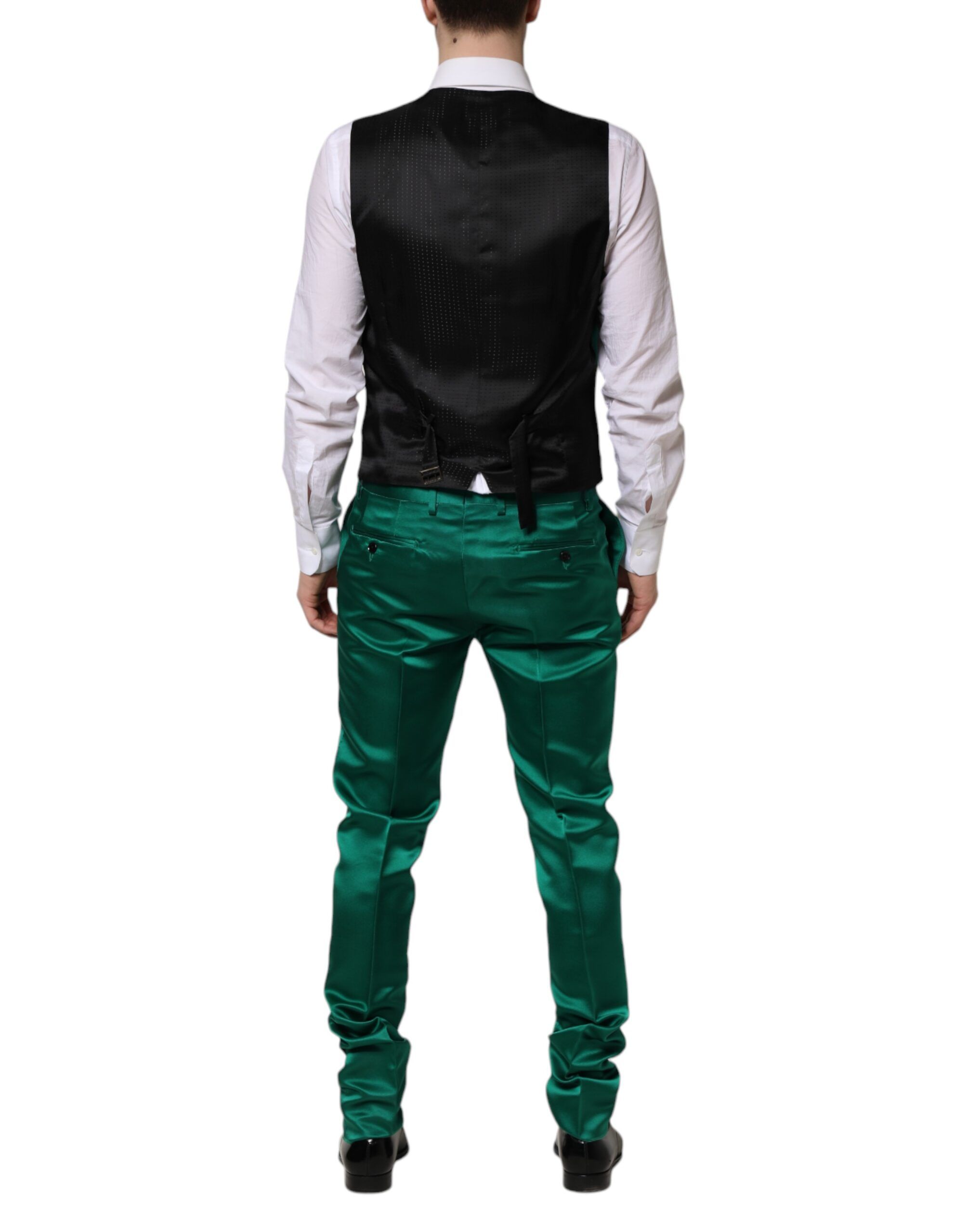 Silk 3 Piece Single Breasted Men's Suit - Dolce & Gabbana - Modalova