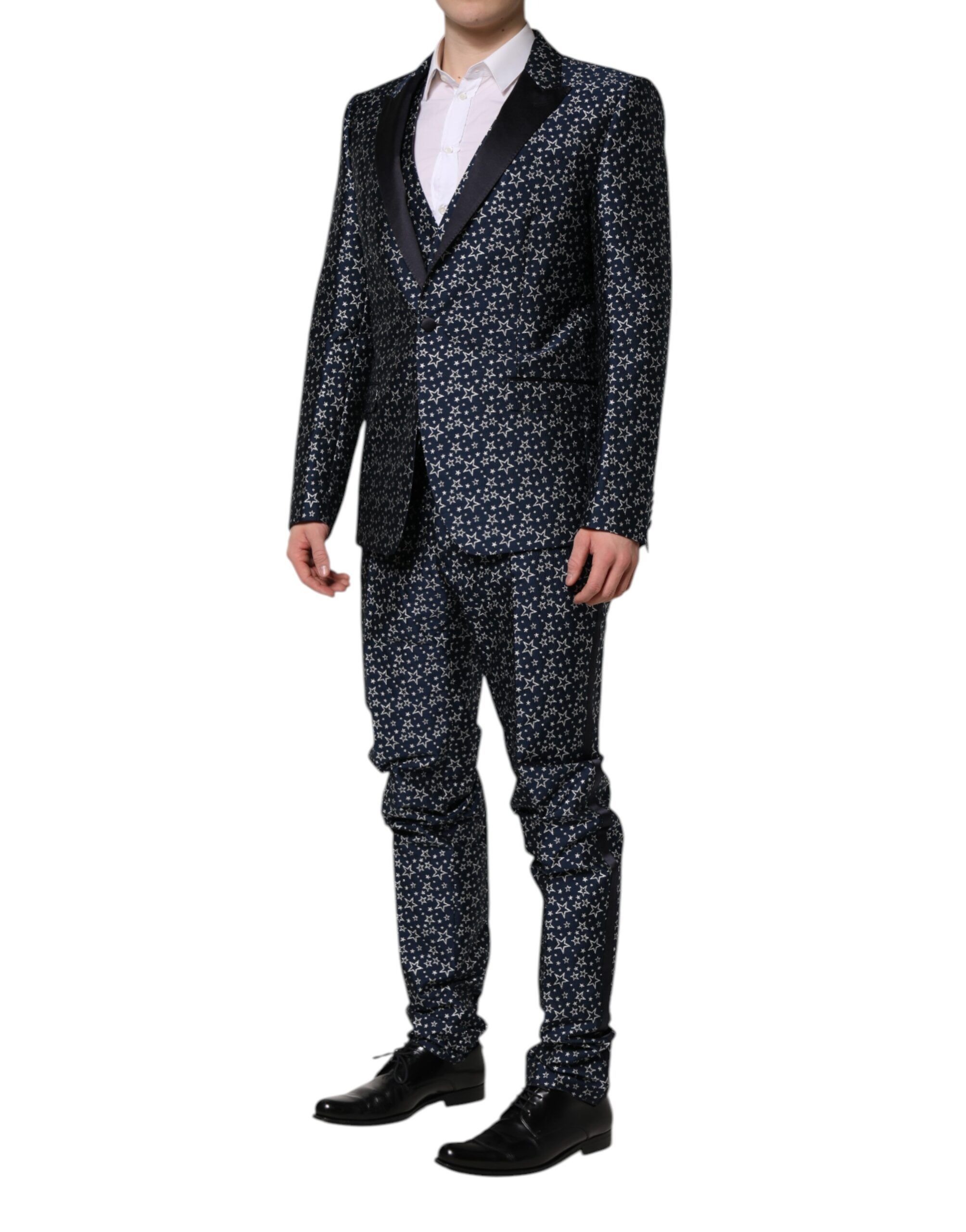 MARTINI Star Jacquard 3 Piece Men's Suit - Dolce & Gabbana - Modalova