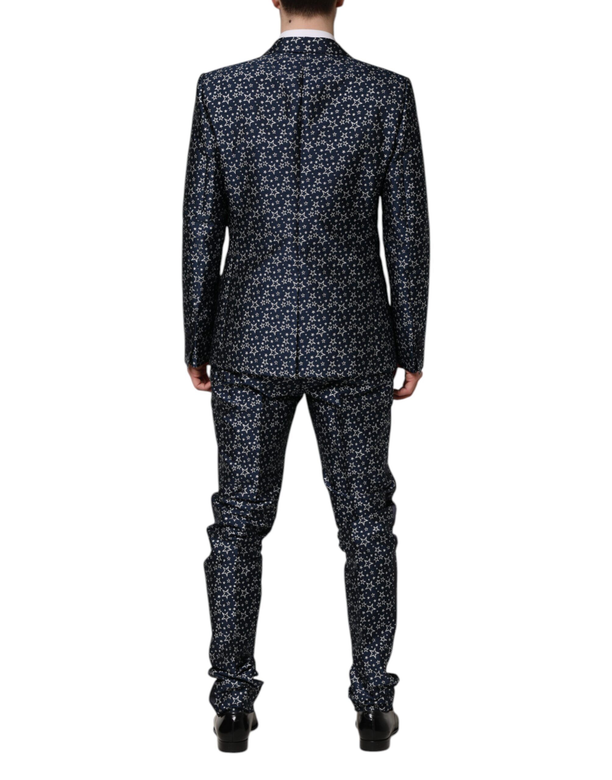 MARTINI Star Jacquard 3 Piece Men's Suit - Dolce & Gabbana - Modalova