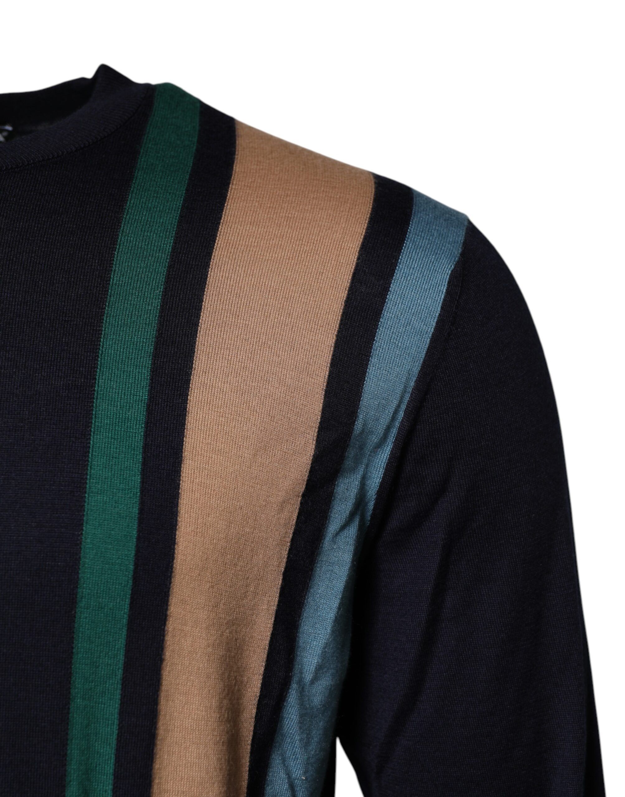Stripes Crew Neck Pullover Men's Sweater (Pre-Owned) - Dolce & Gabbana - Modalova