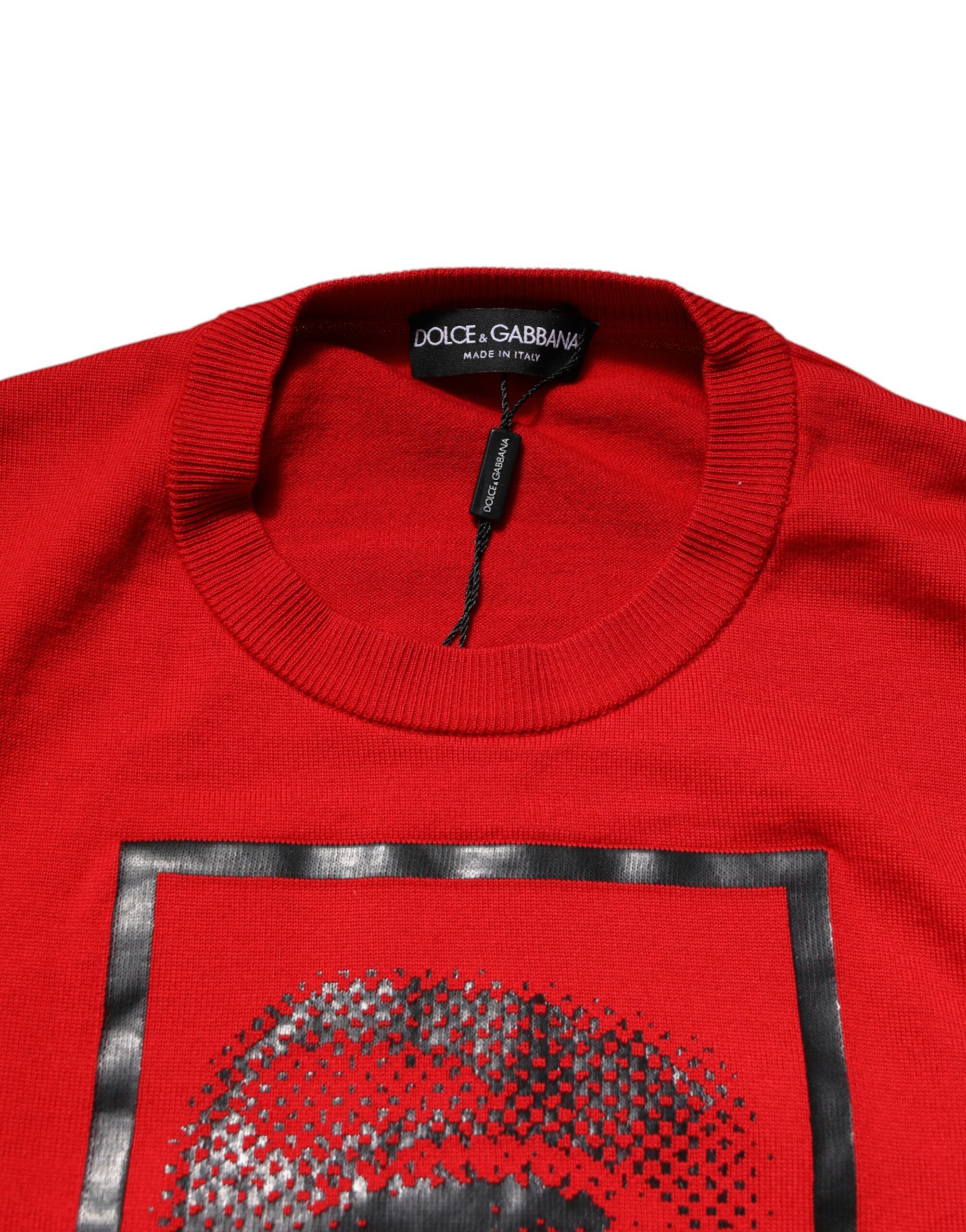 Eye Print Crew Neck Men Pullover Men's Sweater - Dolce & Gabbana - Modalova