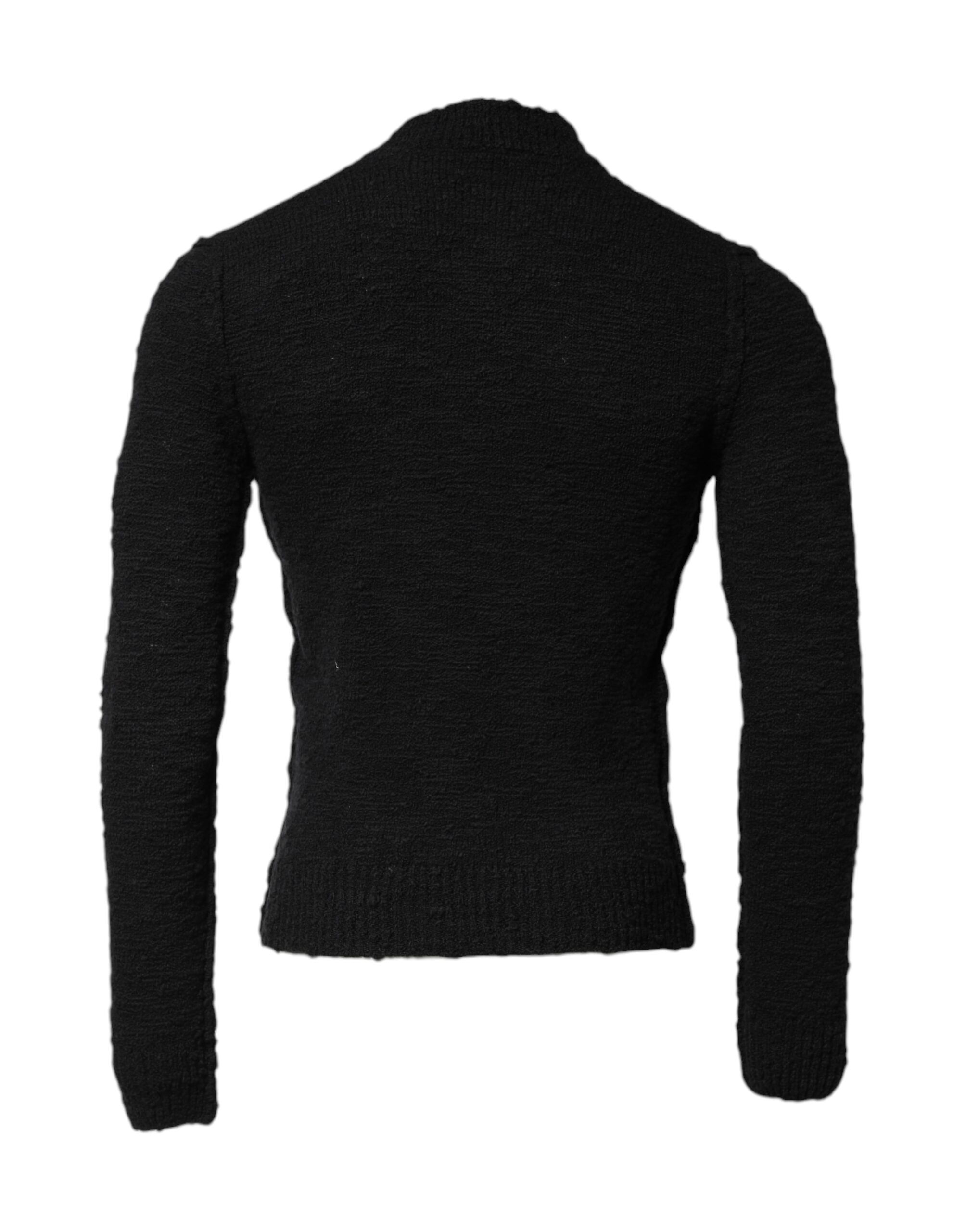 Wool Knit Crew Neck Pullover Men's Sweater - Dolce & Gabbana - Modalova