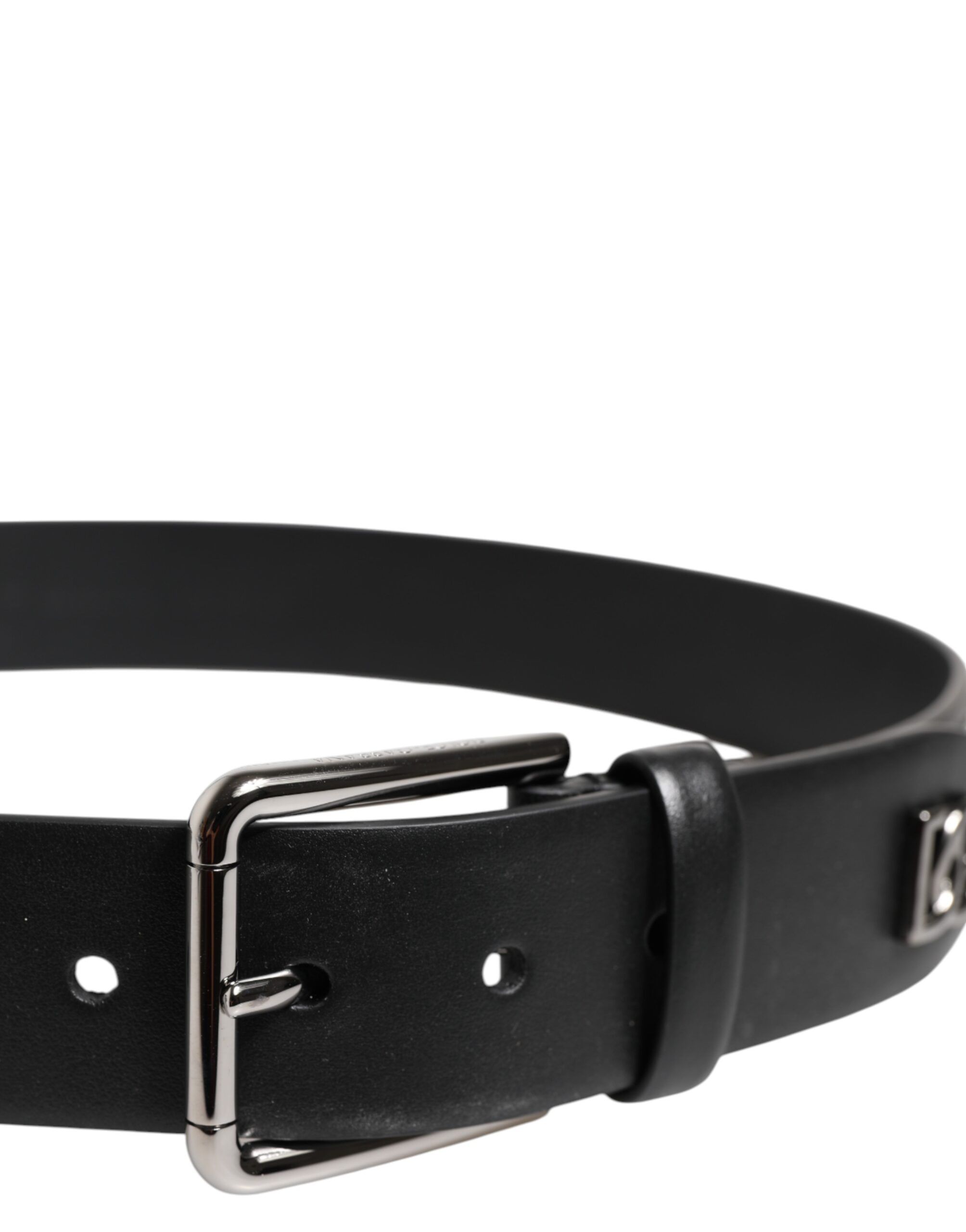 Calf Leather Studded Silver Buckle Men's Belt - Dolce & Gabbana - Modalova