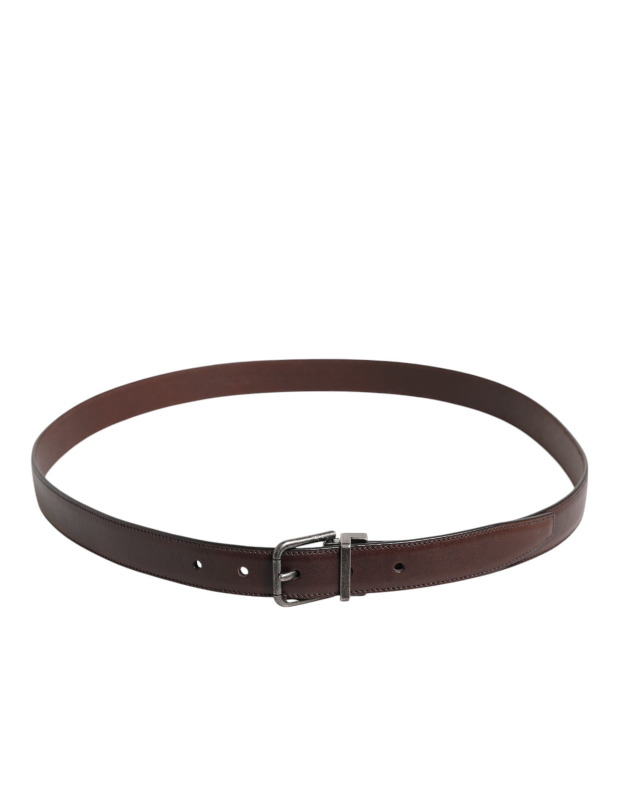 Classic Calf Leather Metal Buckle Men's Belt - Dolce & Gabbana - Modalova