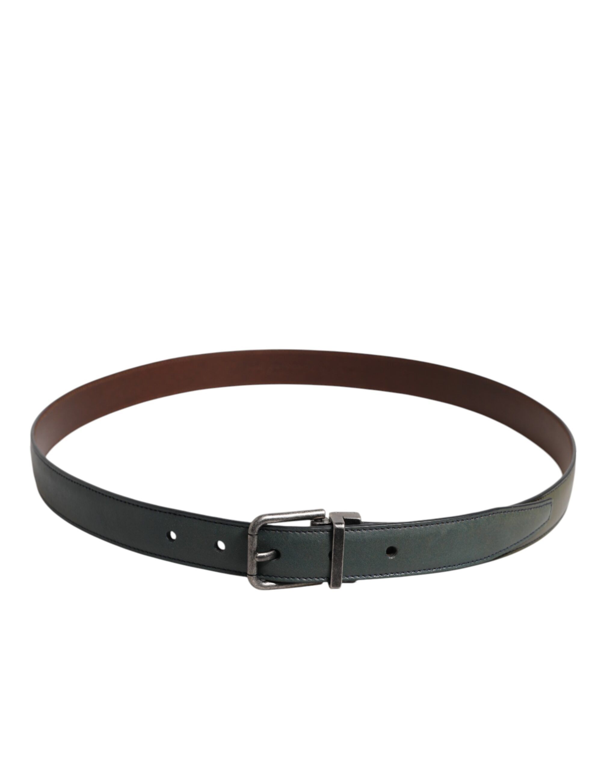 Classic Leather Metal Buckle Men's Belt - Dolce & Gabbana - Modalova