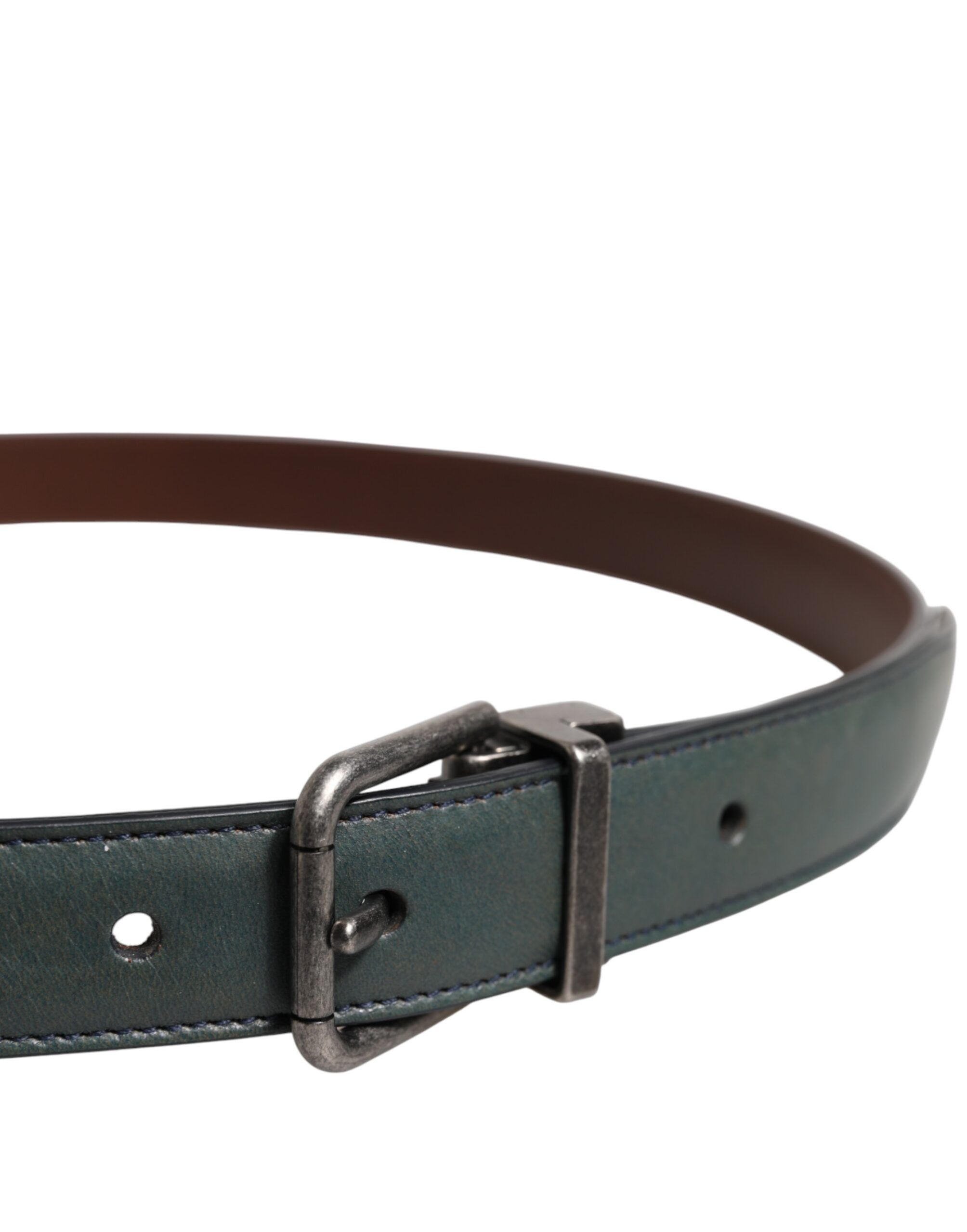 Classic Leather Metal Buckle Men's Belt - Dolce & Gabbana - Modalova