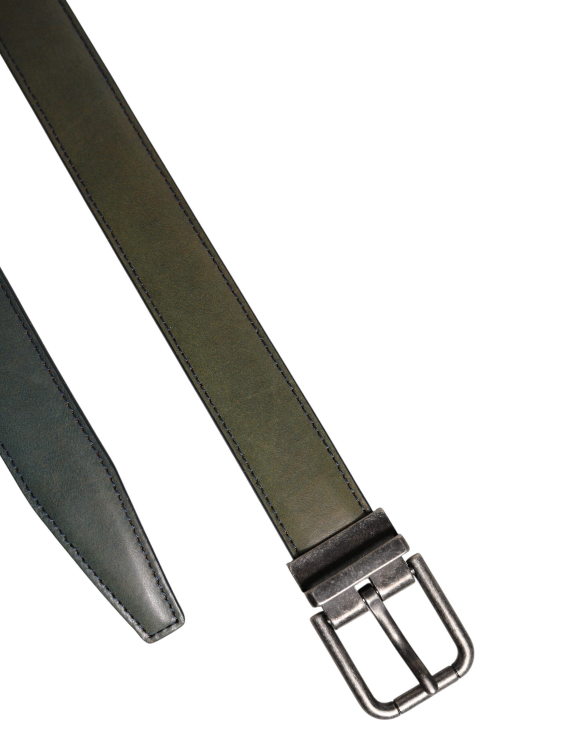 Classic Leather Metal Buckle Men's Belt - Dolce & Gabbana - Modalova