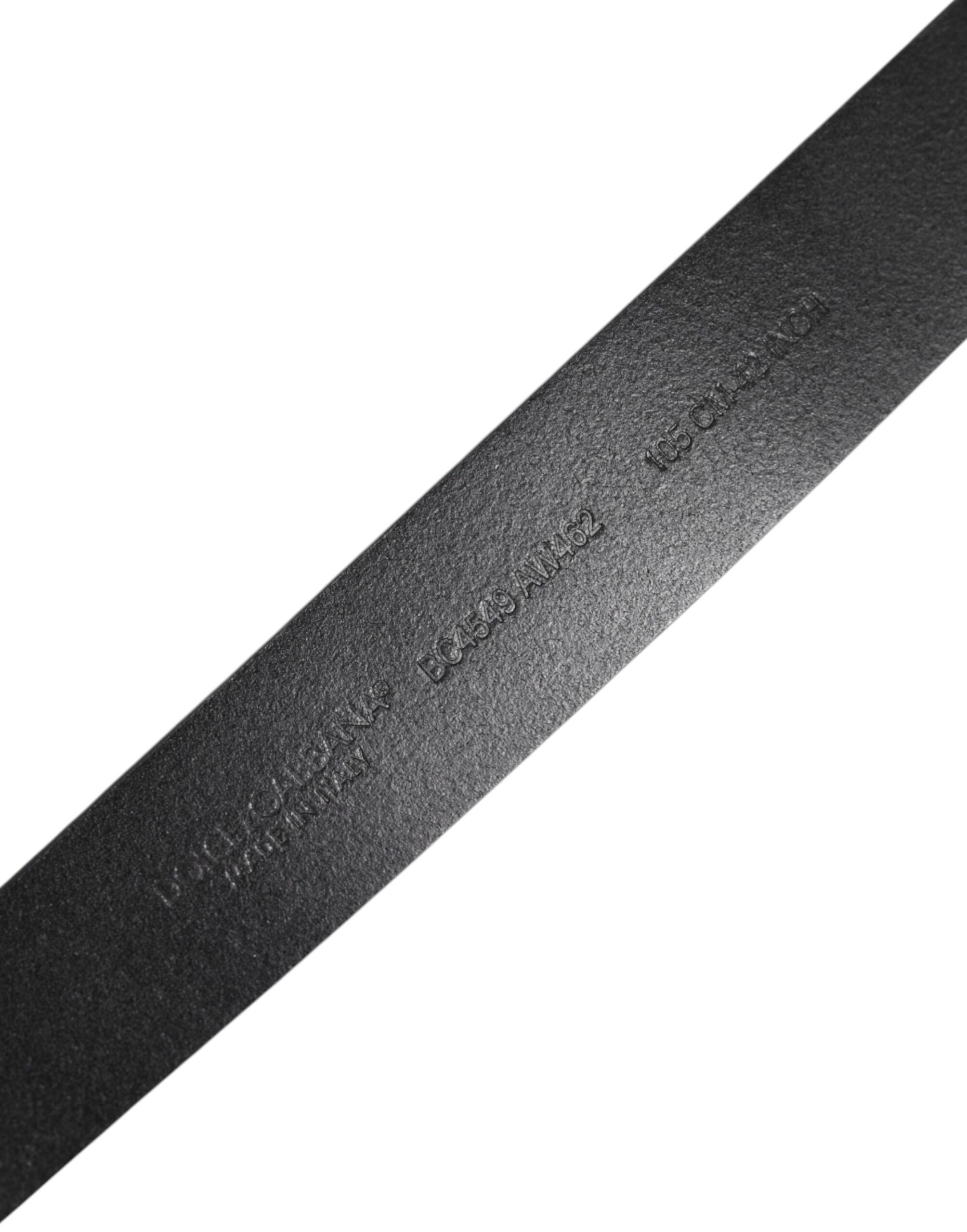 Classic Leather Metal Buckle Men's Belt - Dolce & Gabbana - Modalova