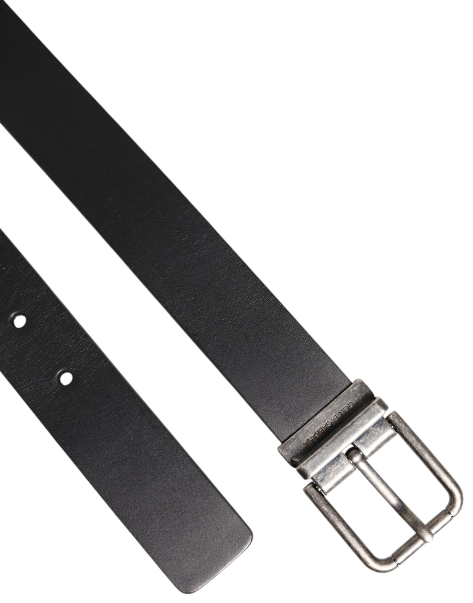Classic Leather Metal Buckle Men's Belt - Dolce & Gabbana - Modalova