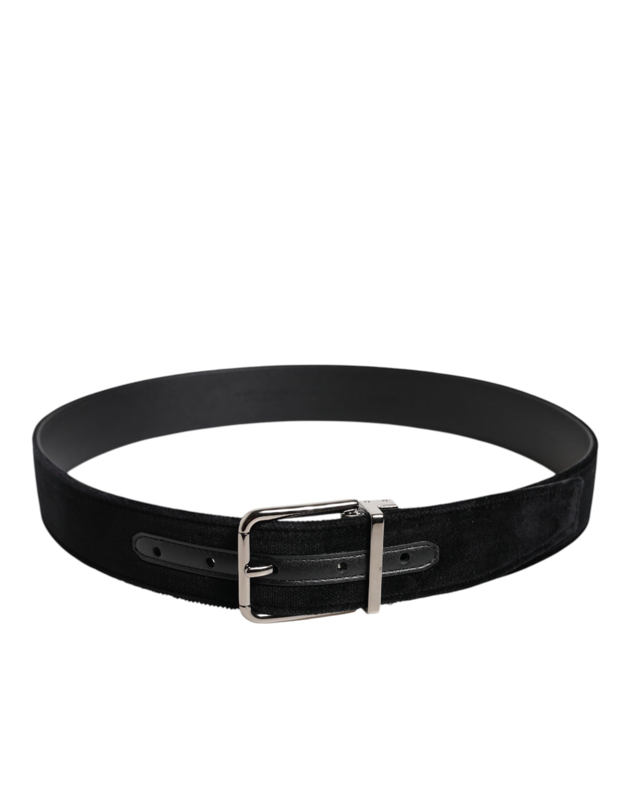 Cotton Silver Metal Buckle Men's Belt - Dolce & Gabbana - Modalova