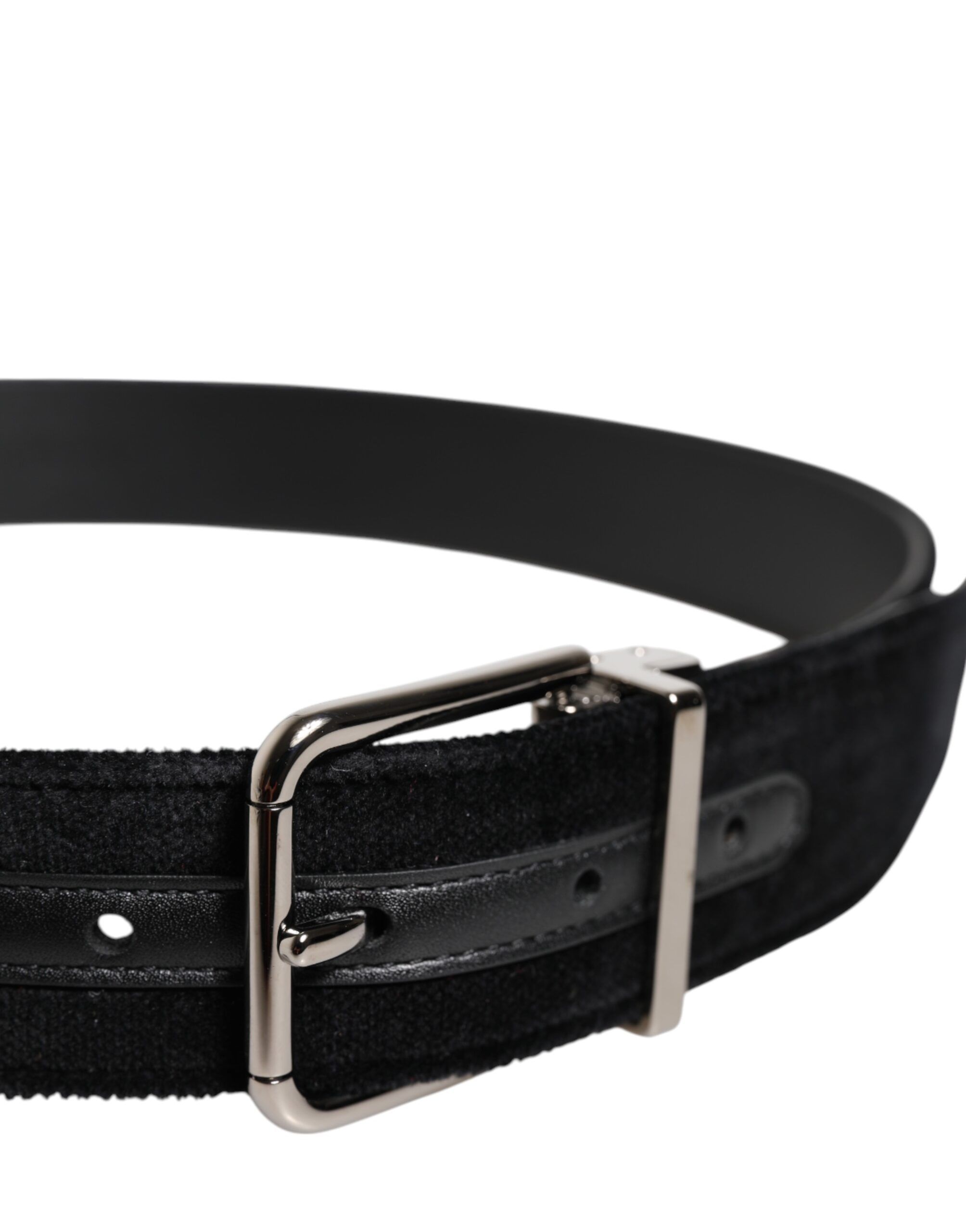 Cotton Silver Metal Buckle Men's Belt - Dolce & Gabbana - Modalova