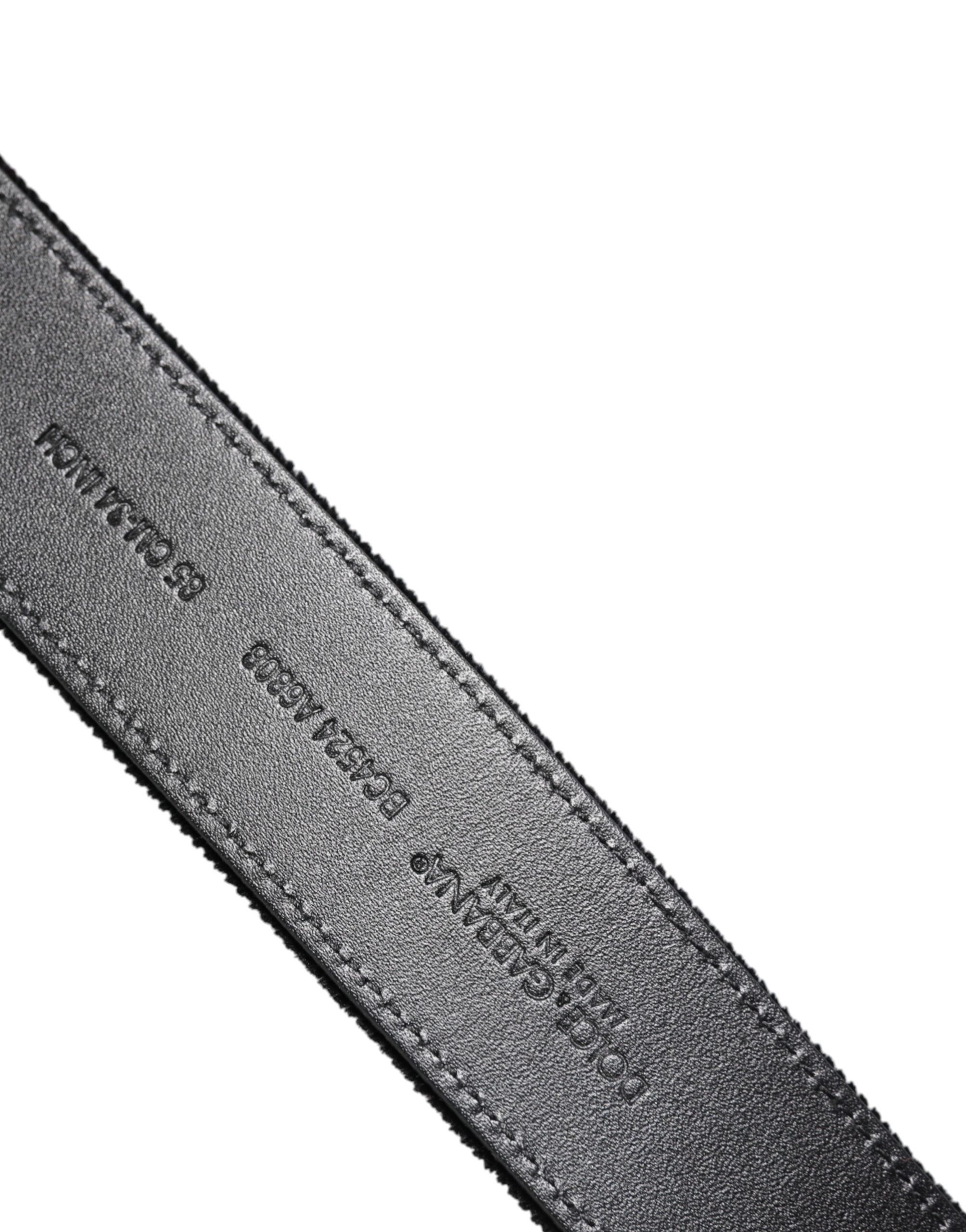 Cotton Silver Metal Buckle Men's Belt - Dolce & Gabbana - Modalova