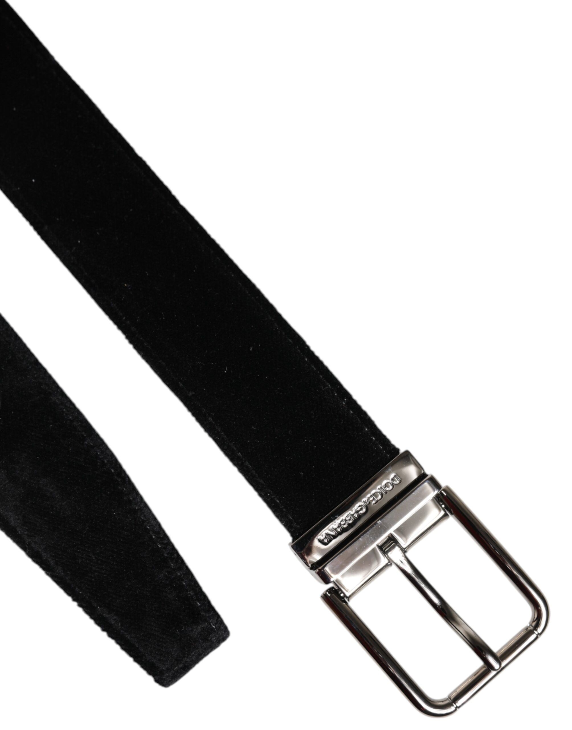Cotton Silver Metal Buckle Men's Belt - Dolce & Gabbana - Modalova
