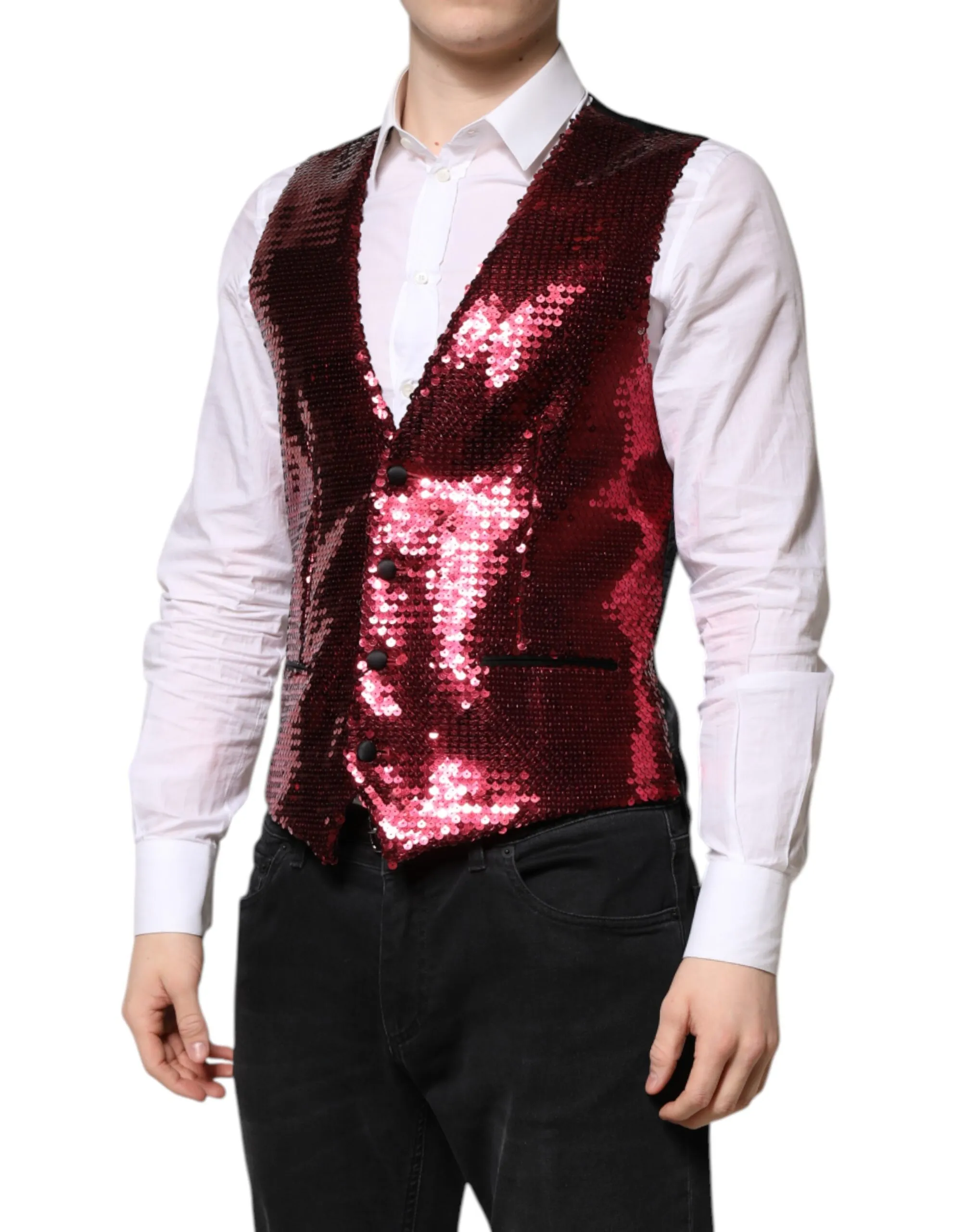 Sequined Dress Formal Men Waistcoat Men's Vest - Dolce & Gabbana - Modalova