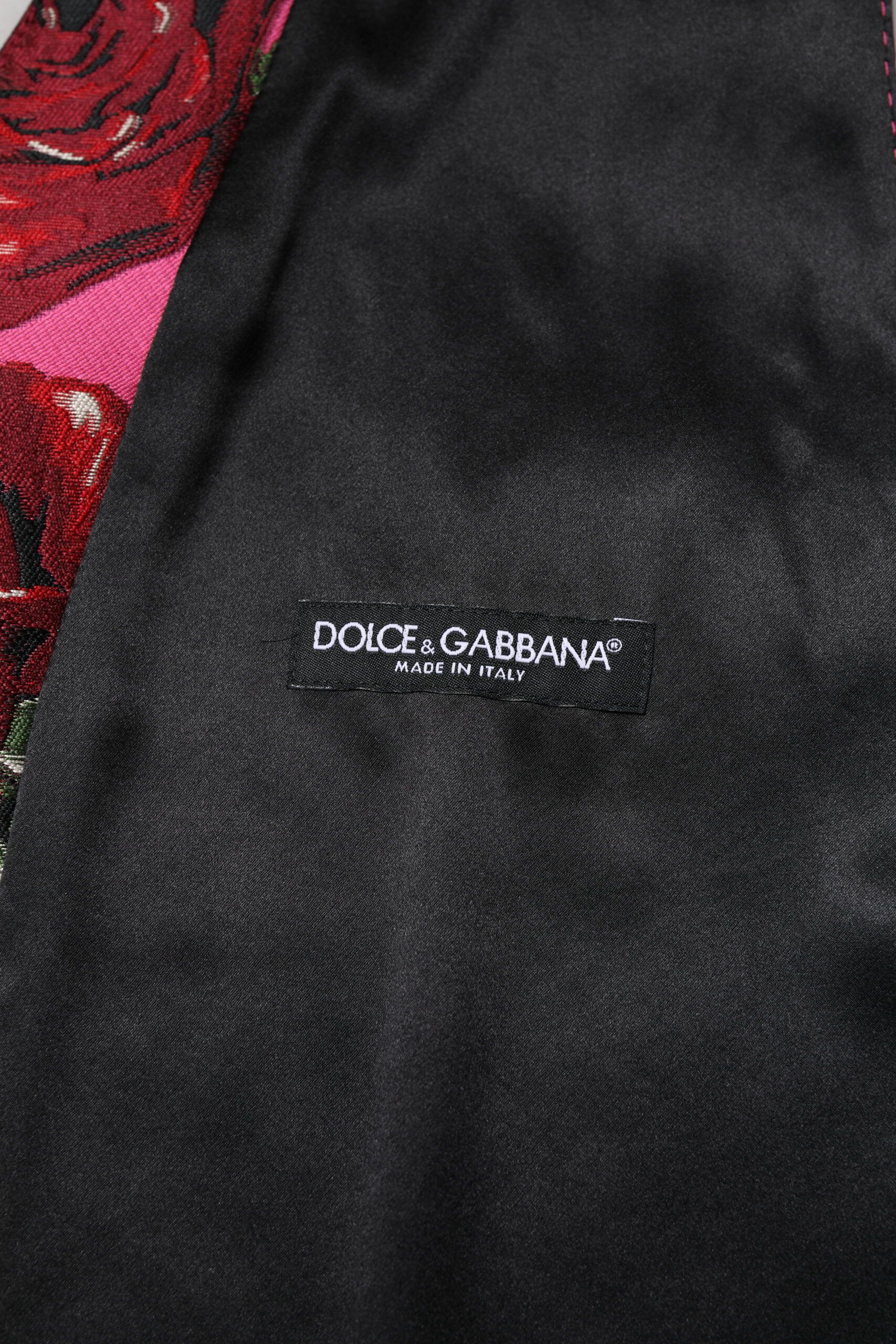 Floral Satin Formal Men Waistcoat Men's Vest - Dolce & Gabbana - Modalova