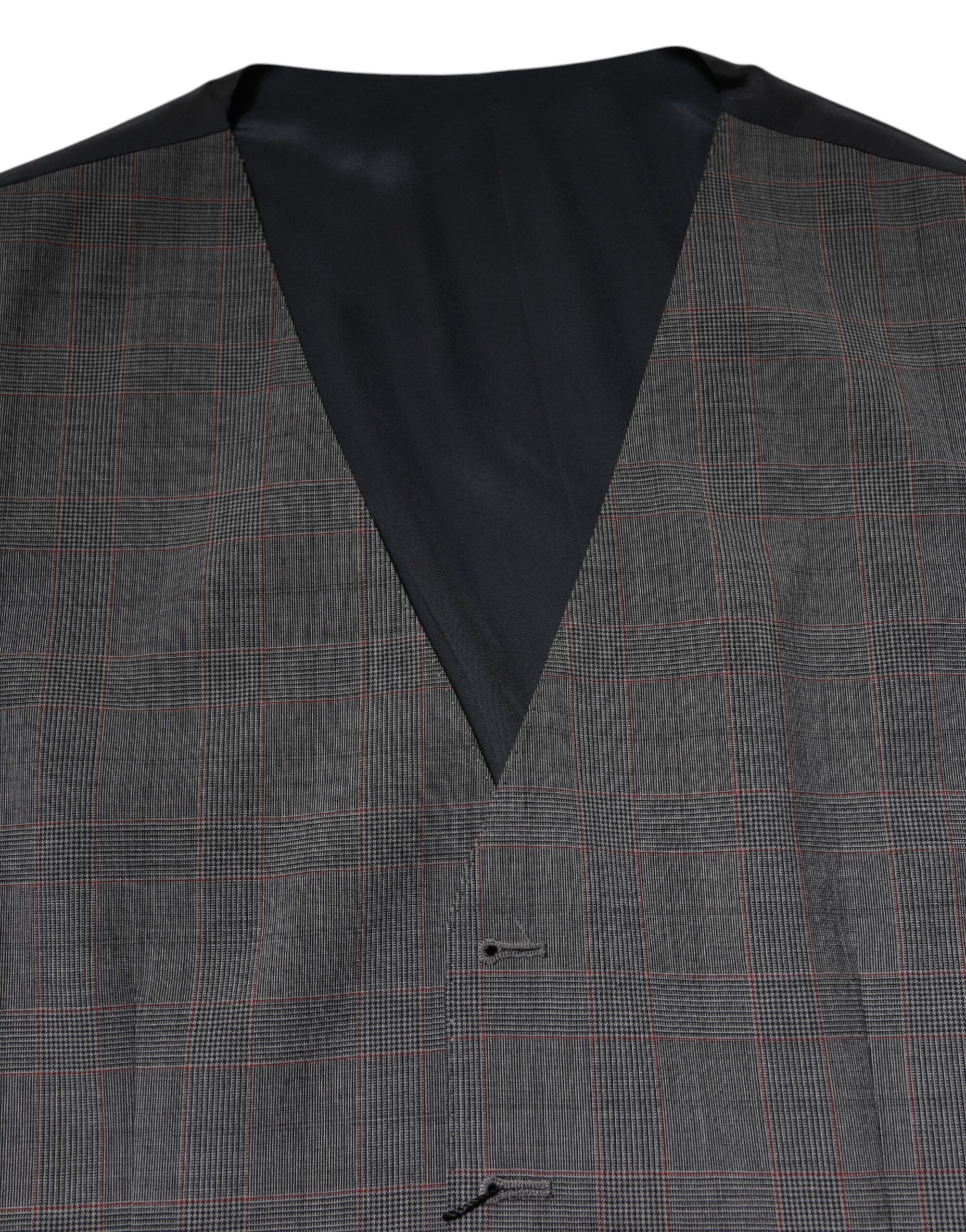 Plaid Wool Formal Dress Waistcoat Men's Vest - Dolce & Gabbana - Modalova
