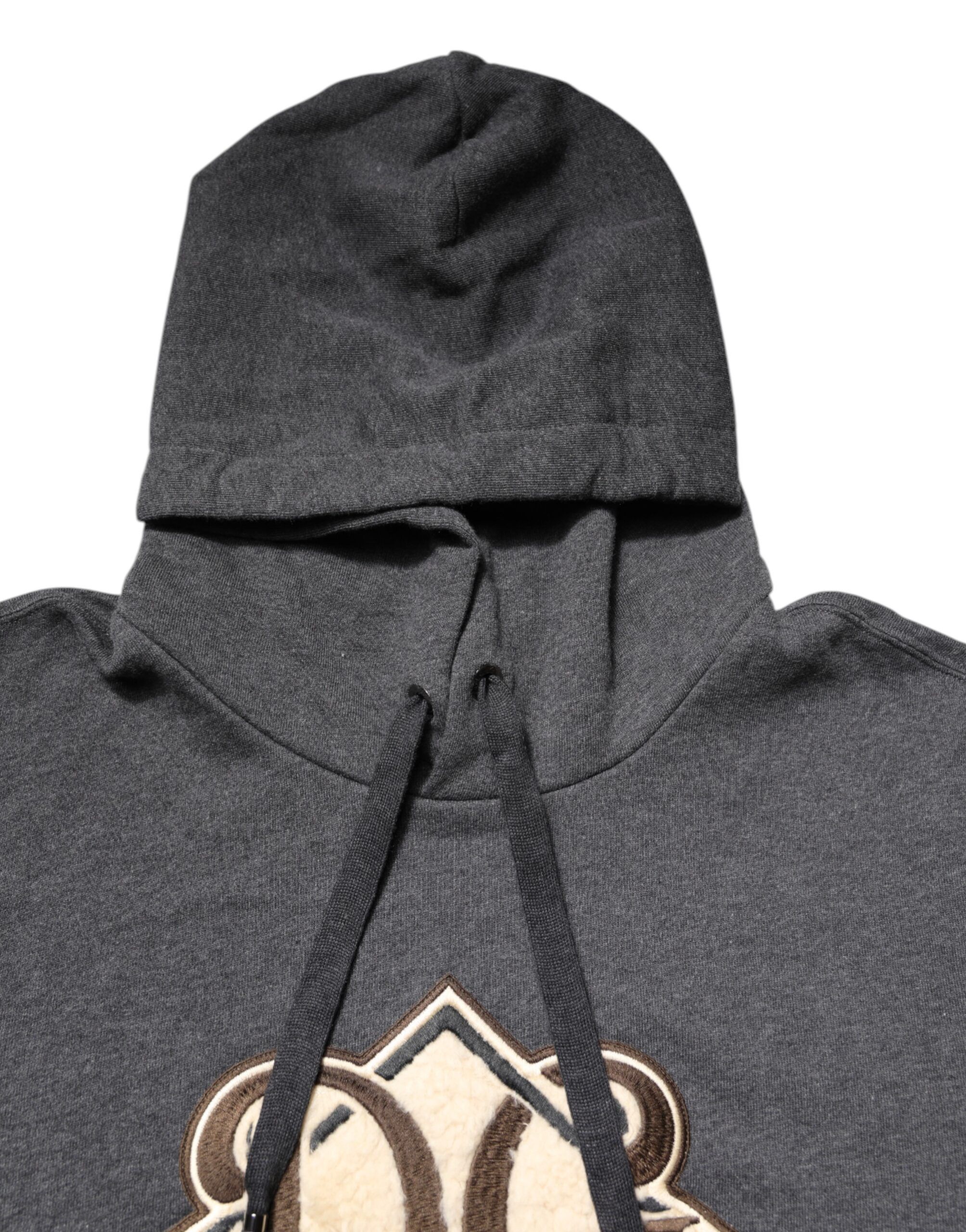 Logo Patch Hooded Sweatshirt Men's Sweater - Dolce & Gabbana - Modalova