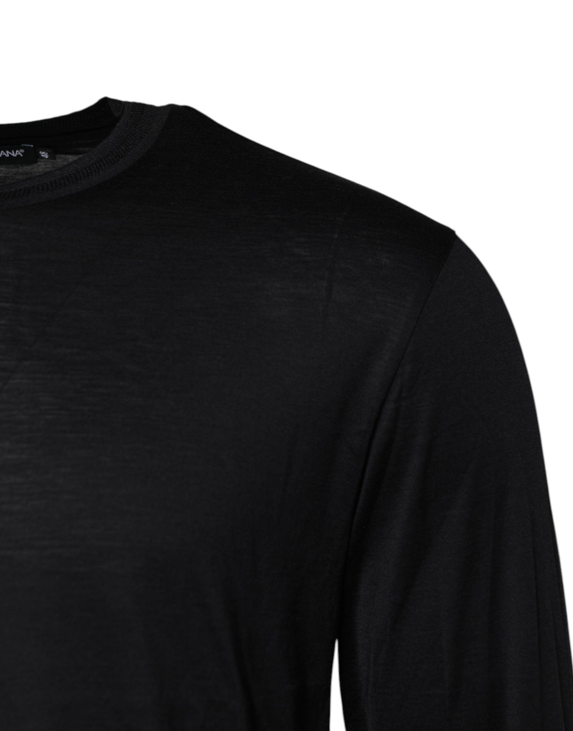 Dark Silk Crew Neck Men Pullover Men's Sweater - Dolce & Gabbana - Modalova